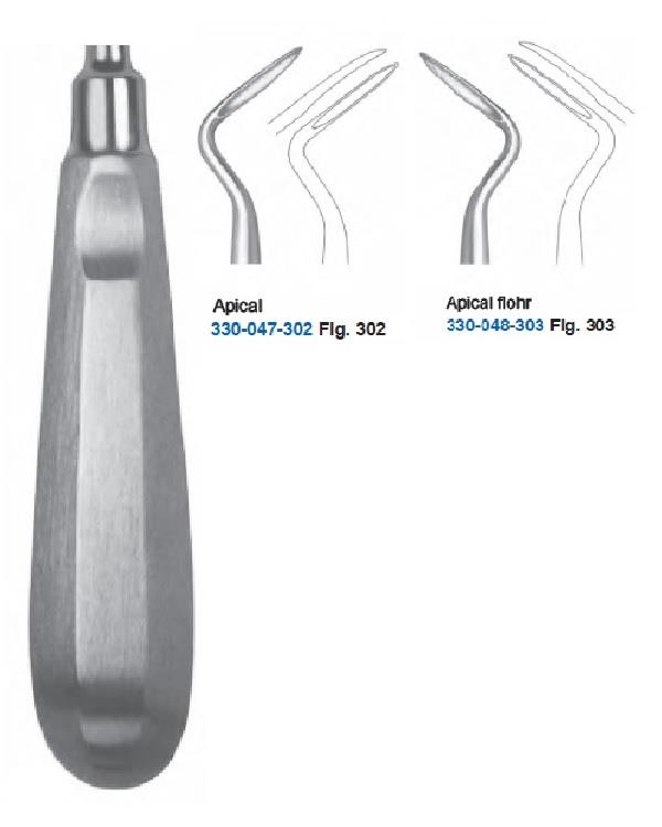 Sağ-Sol Bien Elevatör Seti Apical 2mm 16cm 2 Parça/Pkt