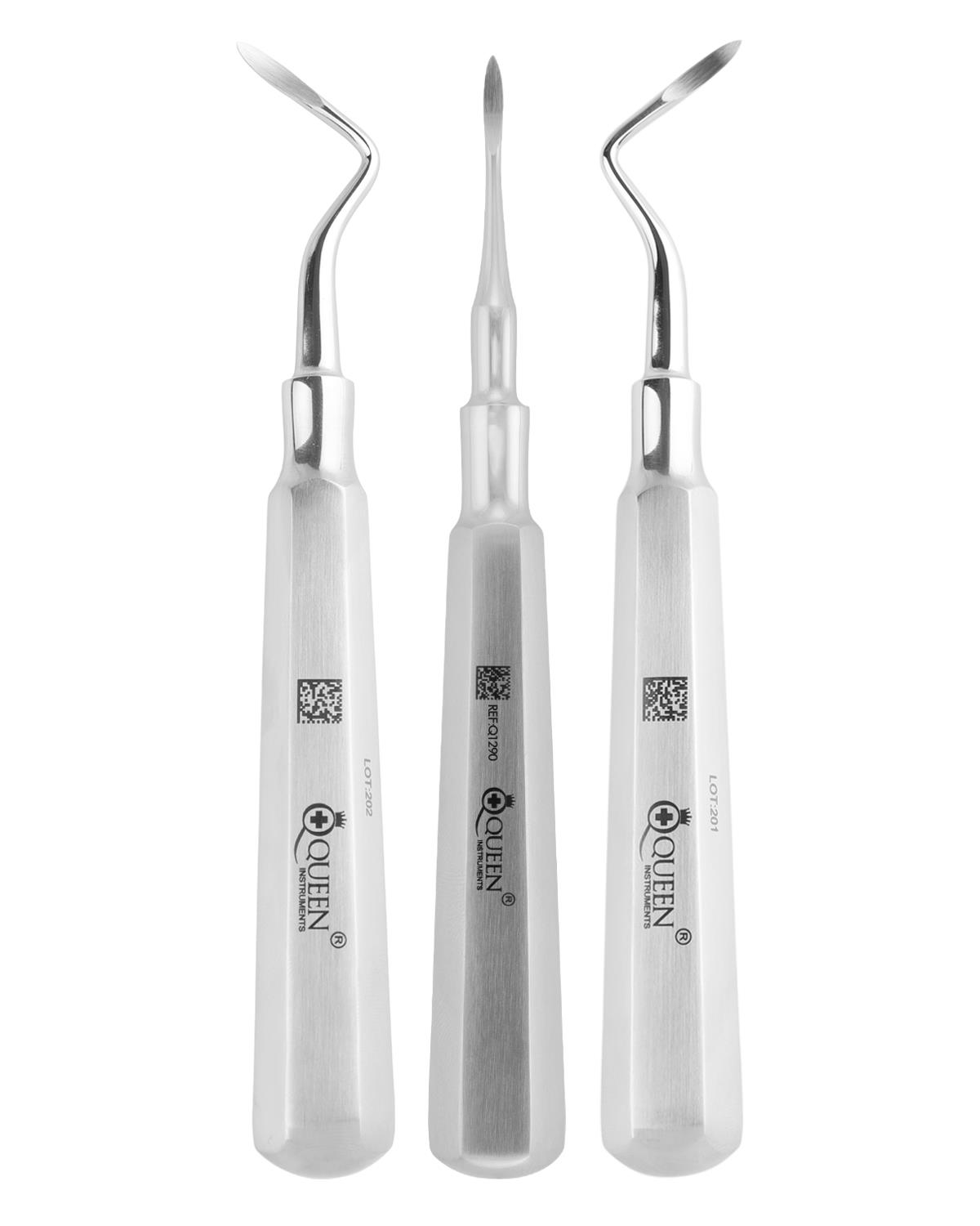 Sağ-Sol-Düz Apekso Heidbrink Elevatör Seti Heidebrink 2mm 14cm 3 Parça/Pkt