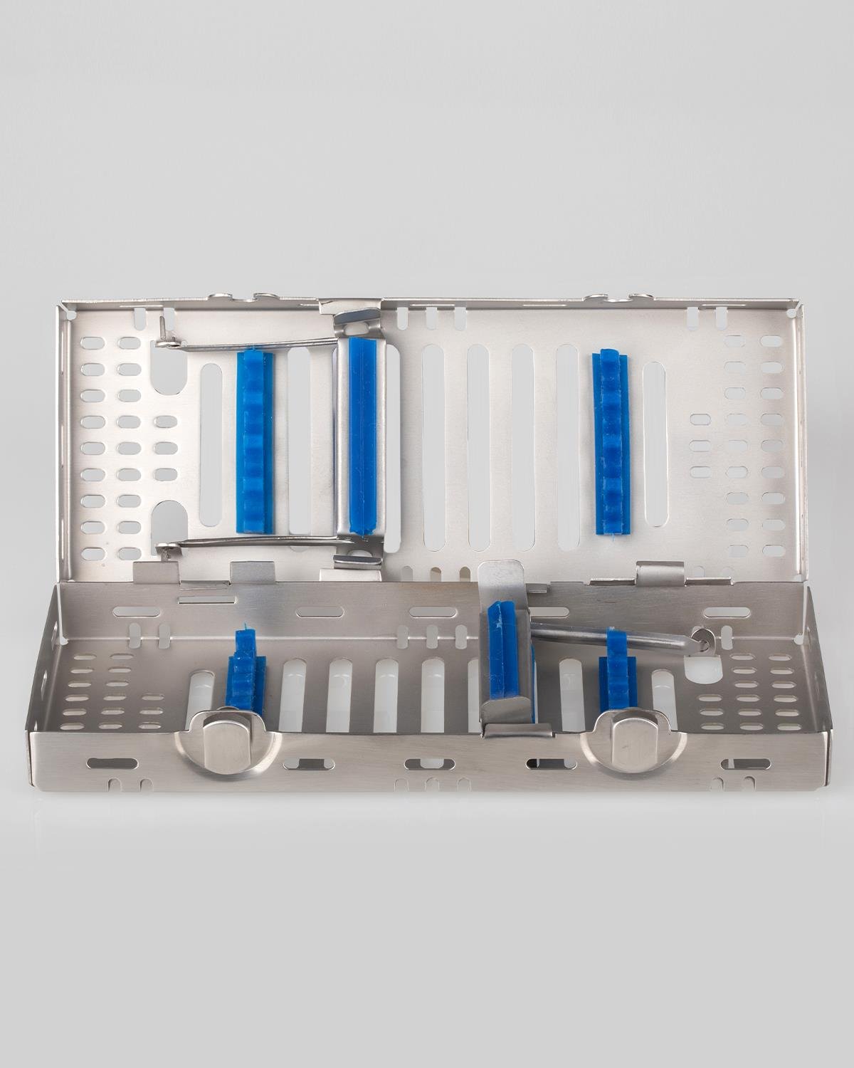 Silikon Tutamaçlı Sterilizasyon Kaseti 9cm/20cm/4cm 8 Aletlik