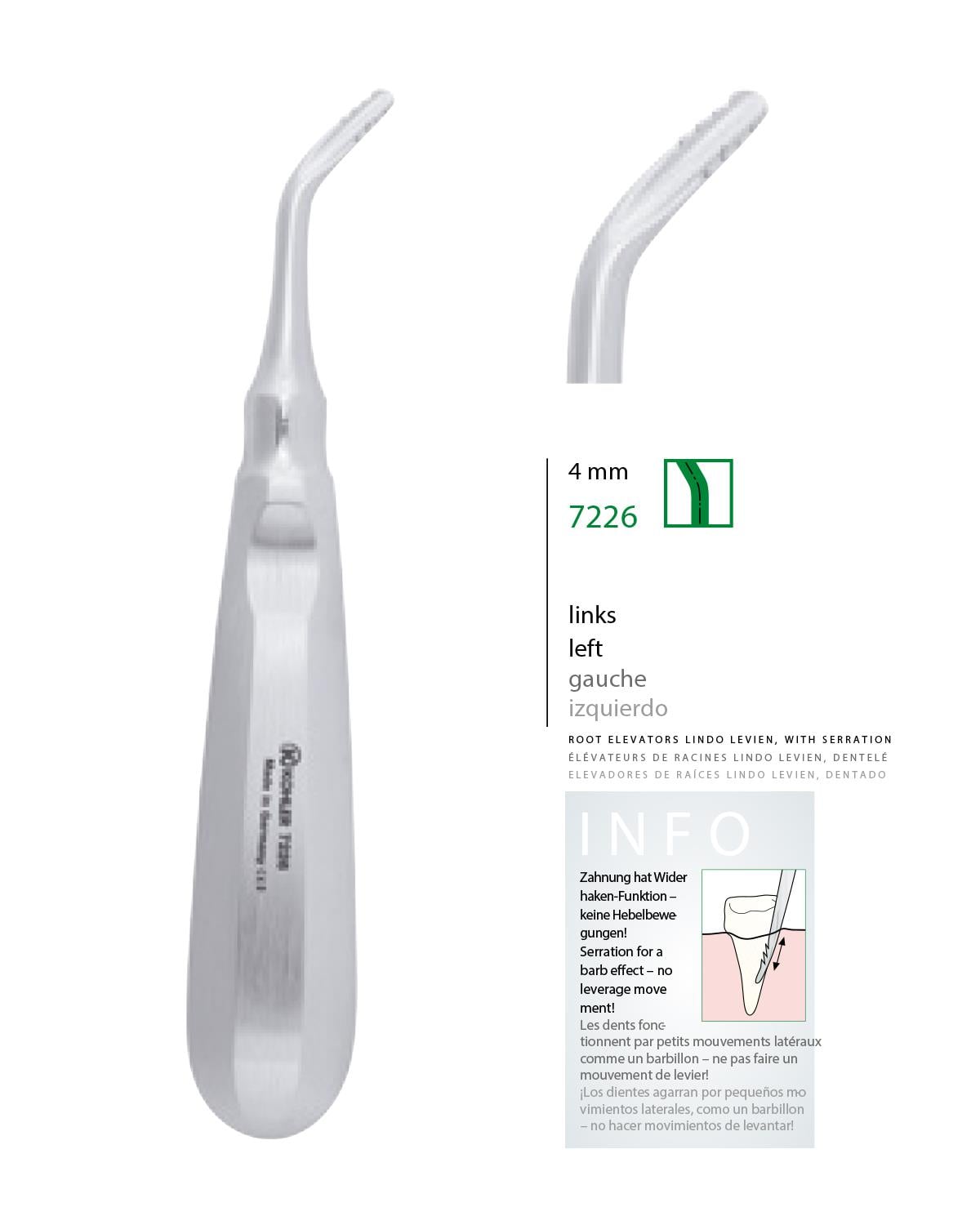 Sol Bien Elevatör LINDO-LEVIEN 4mm