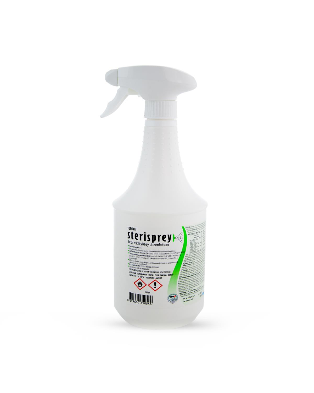 Sterisprey, Kullanıma Hazır Hızlı Yüzey Dezenfektanı, 1 Lt.
