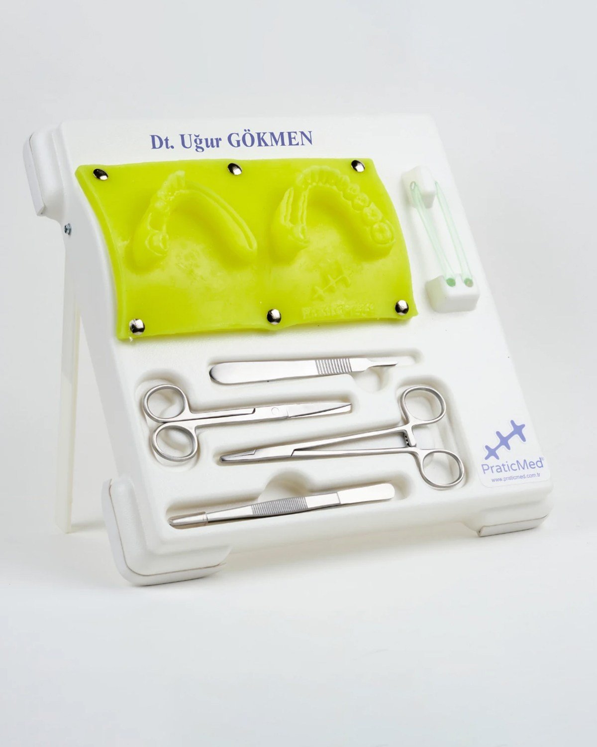 Sütür, Flep Kapama Eğitim Seti (Masa Tipi) - Diş Hekimliği (White) - PraticMed