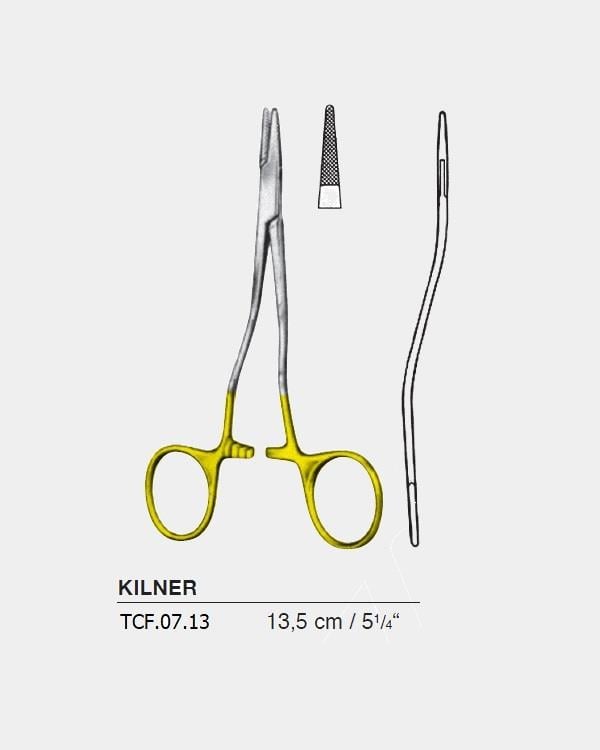 TC,Tungsten Carbide S Eğri Makas Portegü Kilner 13,5cm