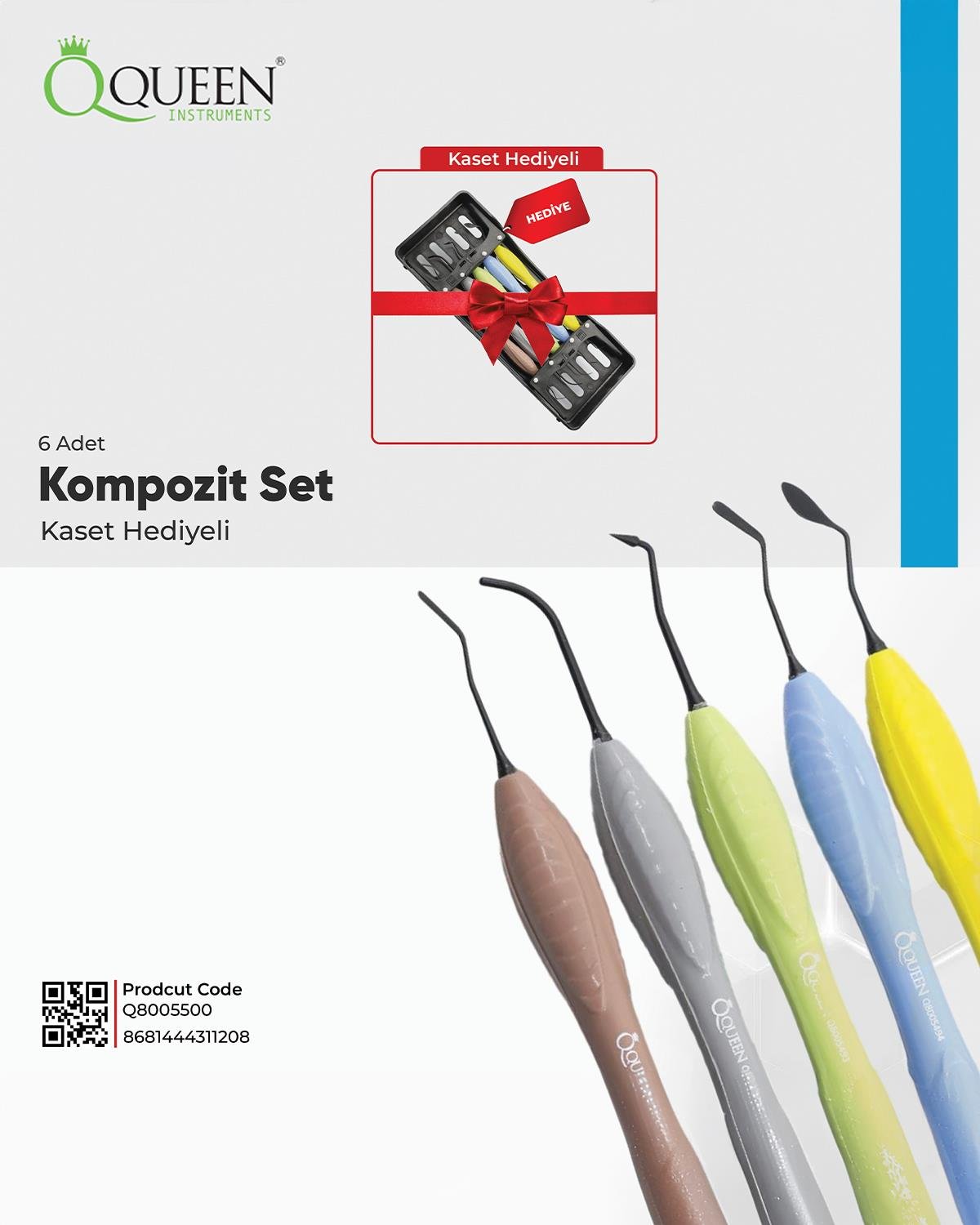 Titanyum Kompozit Aleti 17,5cm 5 Ad./Kaset