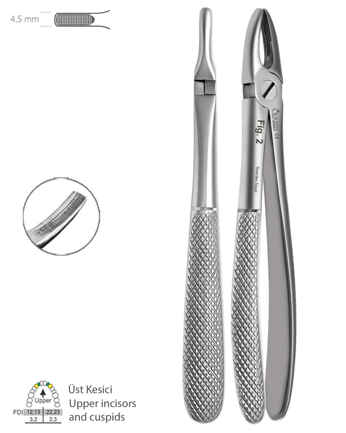 Üst Keser Davyesi fig. 2 4,5mm 16cm