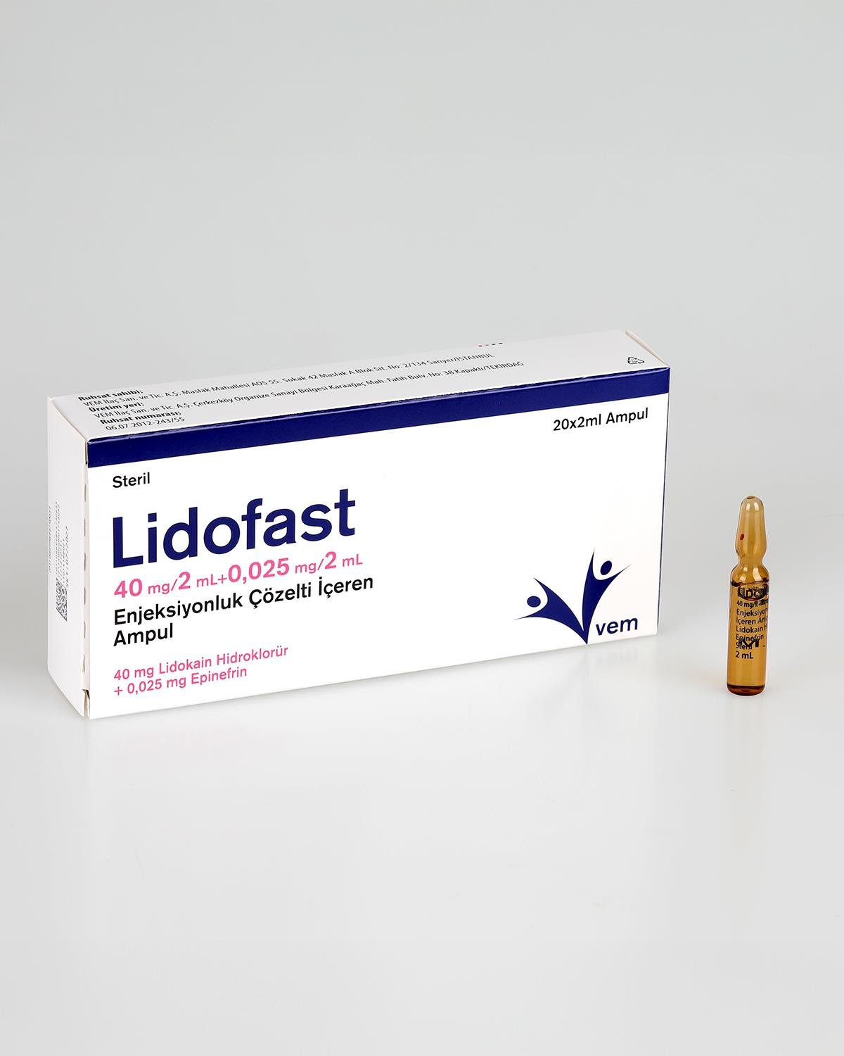 Vem ilaç  Aspirasyonlu Şırınga - LIDO