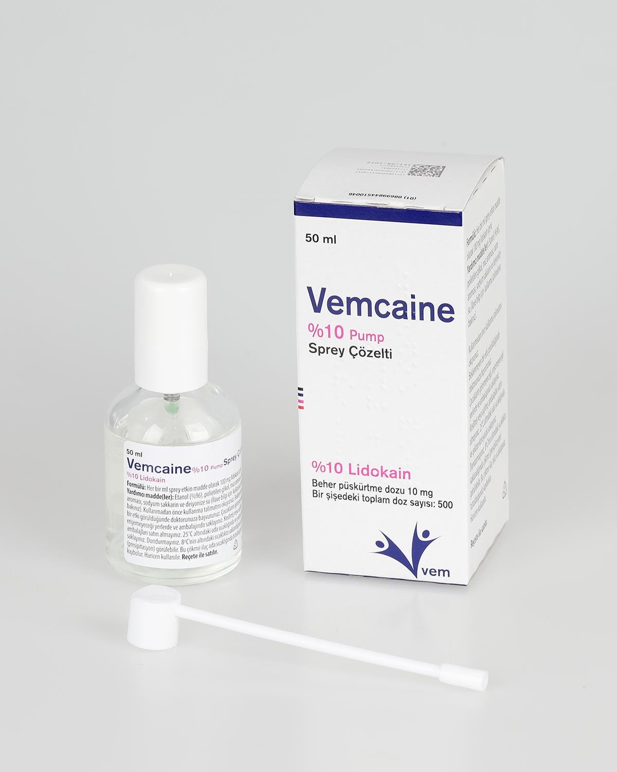 Vemcaine  VEMCAİNE %10 pump sprey çözelti 50 mL şişe-kutu - VEMS
