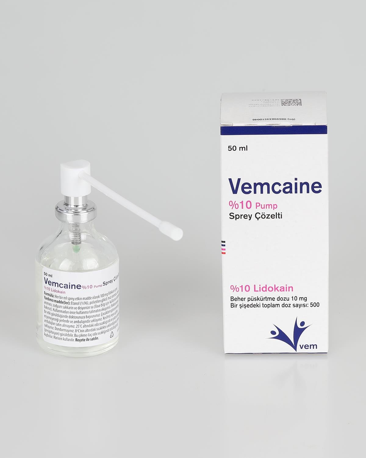 Vemcaine  VEMCAİNE %10 pump sprey çözelti 50 mL şişe-kutu - VEMS