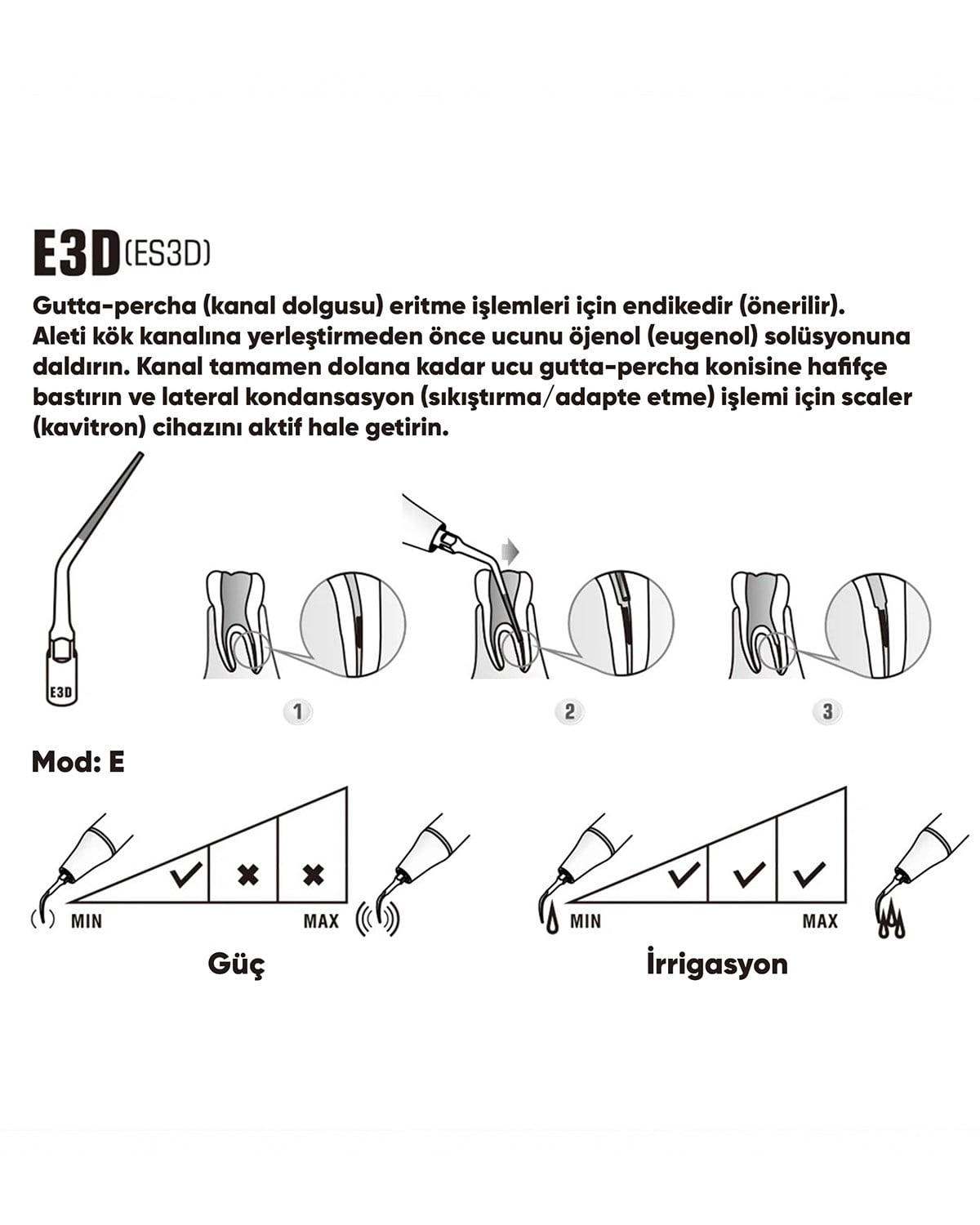 Woodpecker E3D Kavitron Endodonti Kavitron Ucu