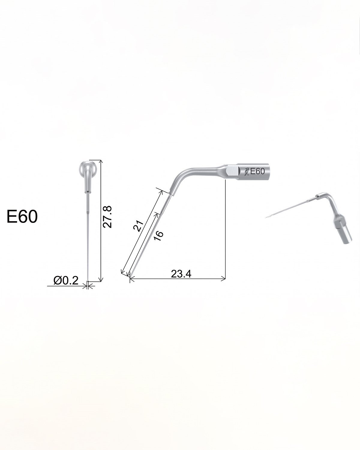 Woodpecker E60 Kavitron İrrigasyon Ucu