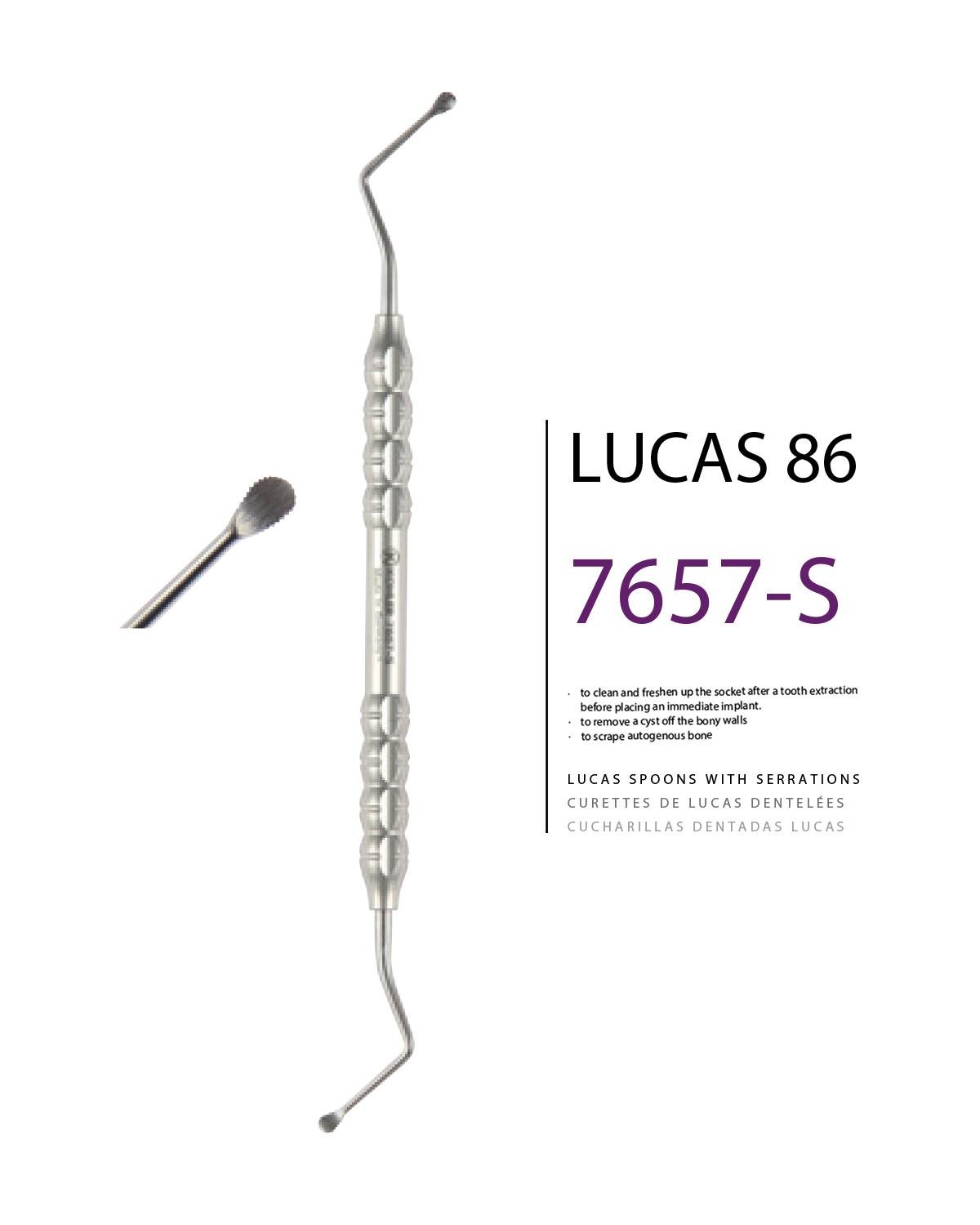 Z Açılı, Lucas Cerrahi Küret LUCAS 86