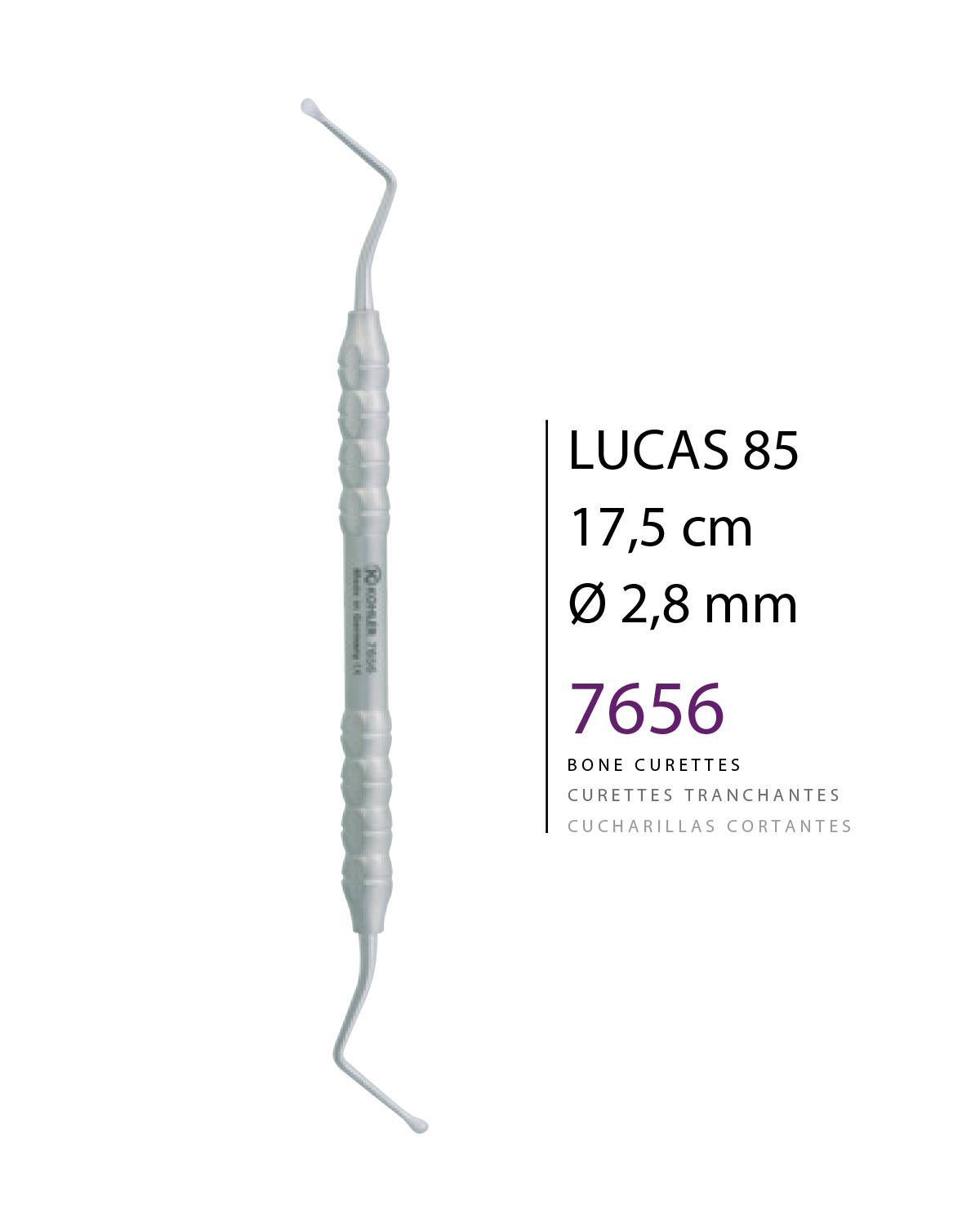 Z Açılı, Lucas Cerrahi Küret Lucas fig. 85