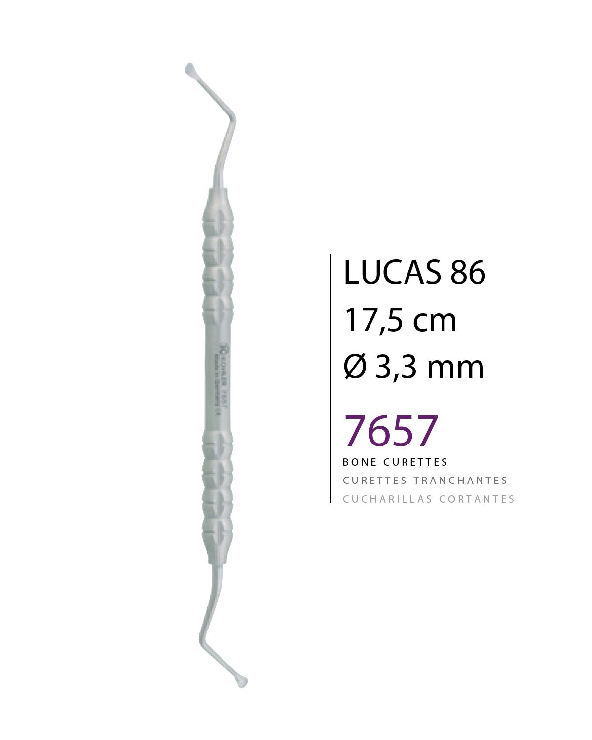 Z Açılı, Lucas Cerrahi Küret Lucas fig. 86