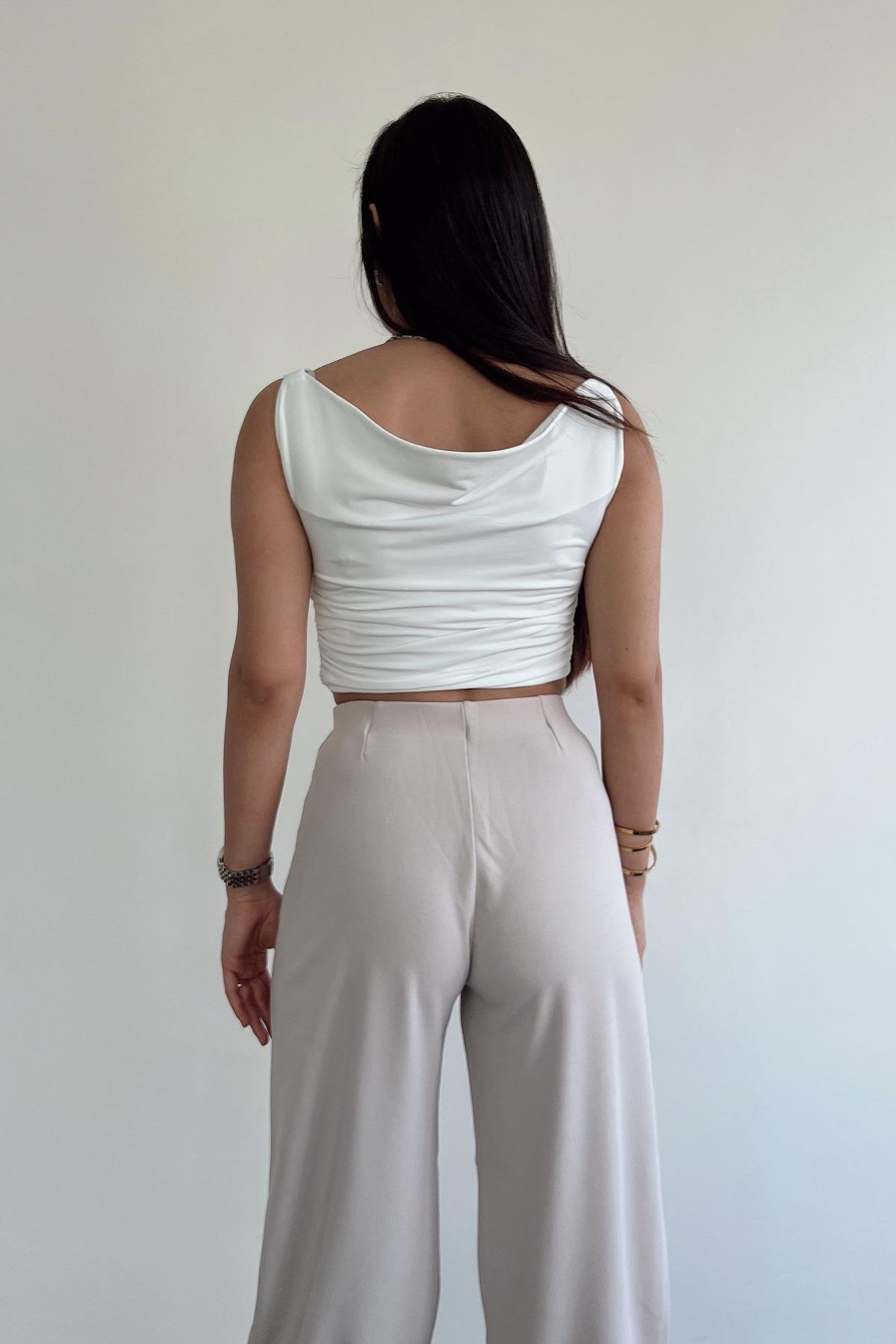 بلوزة قميص بياقة متدرجة