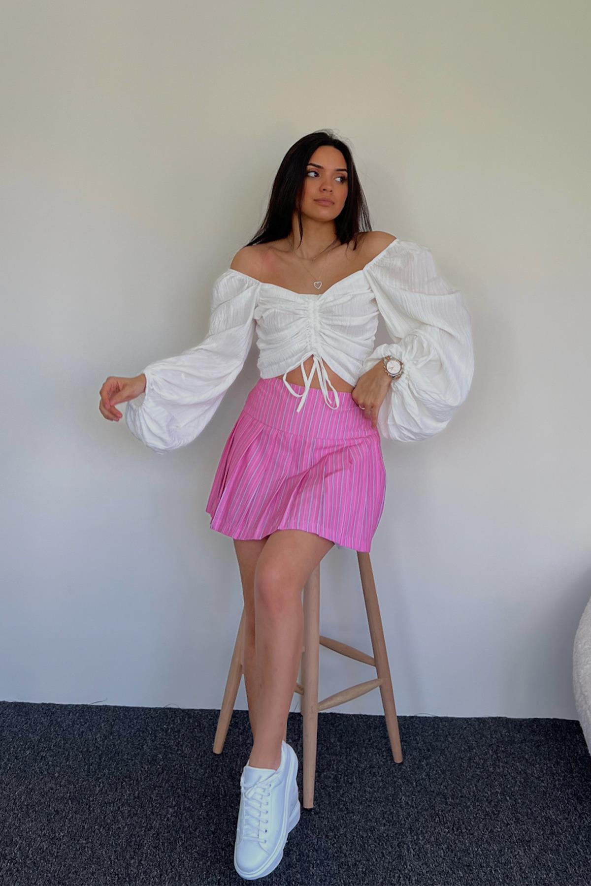 BLOUSE WITH FRONT SHIRT