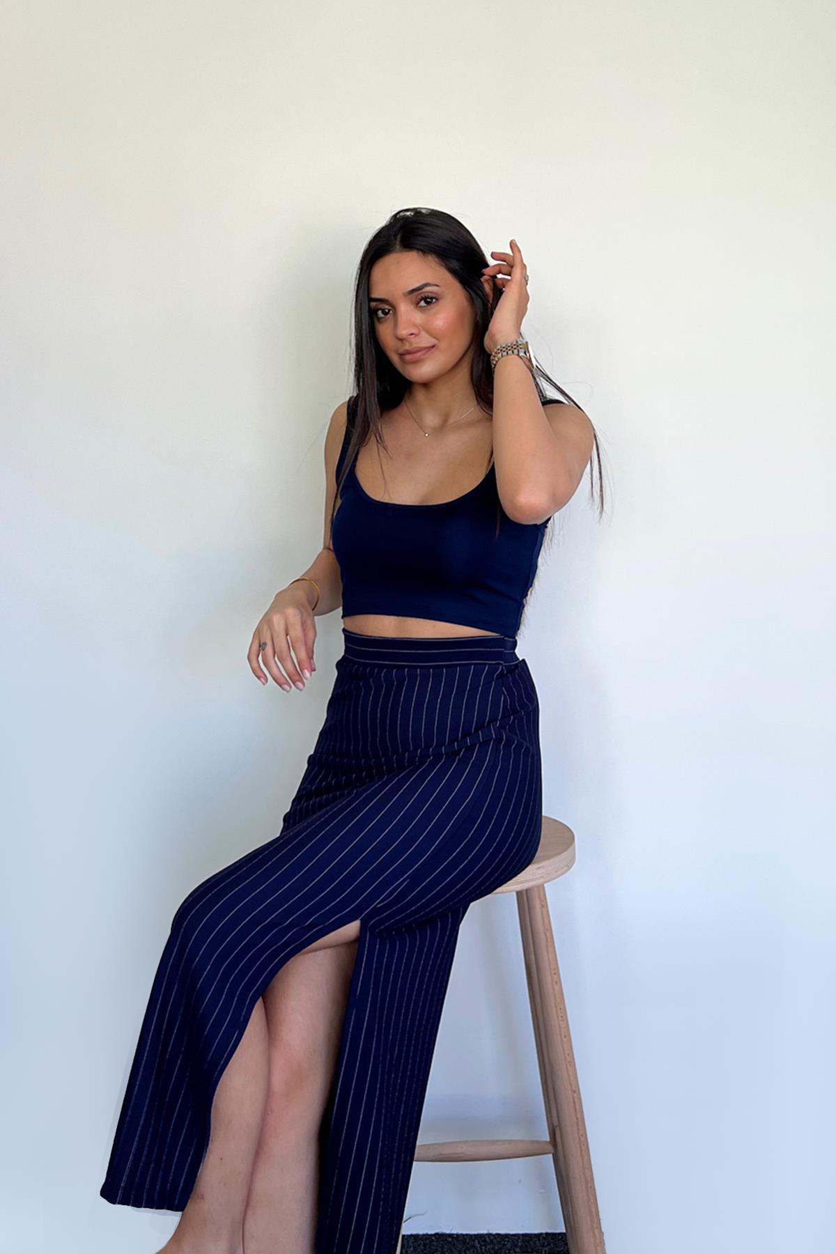 صدرية بحزام سميك