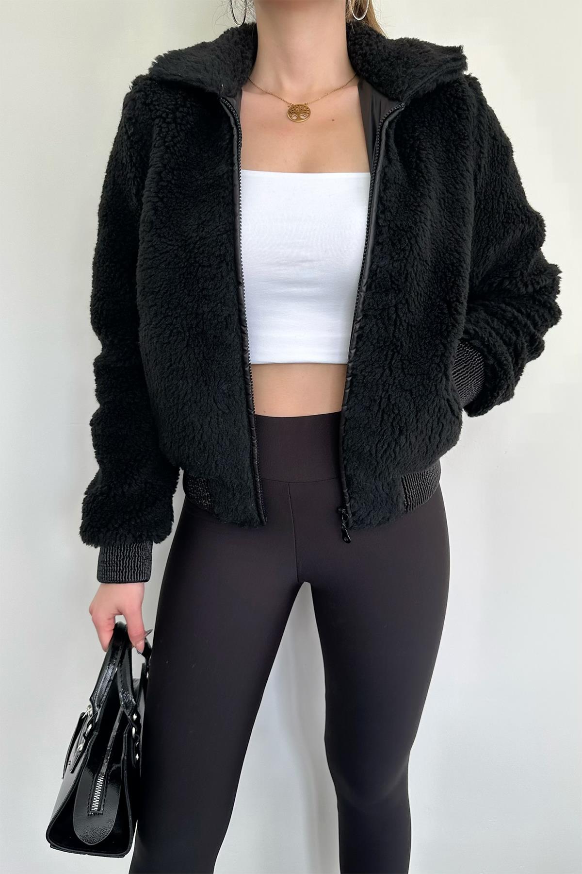 ПЛЮШОВОЕ ПАЛЬТО