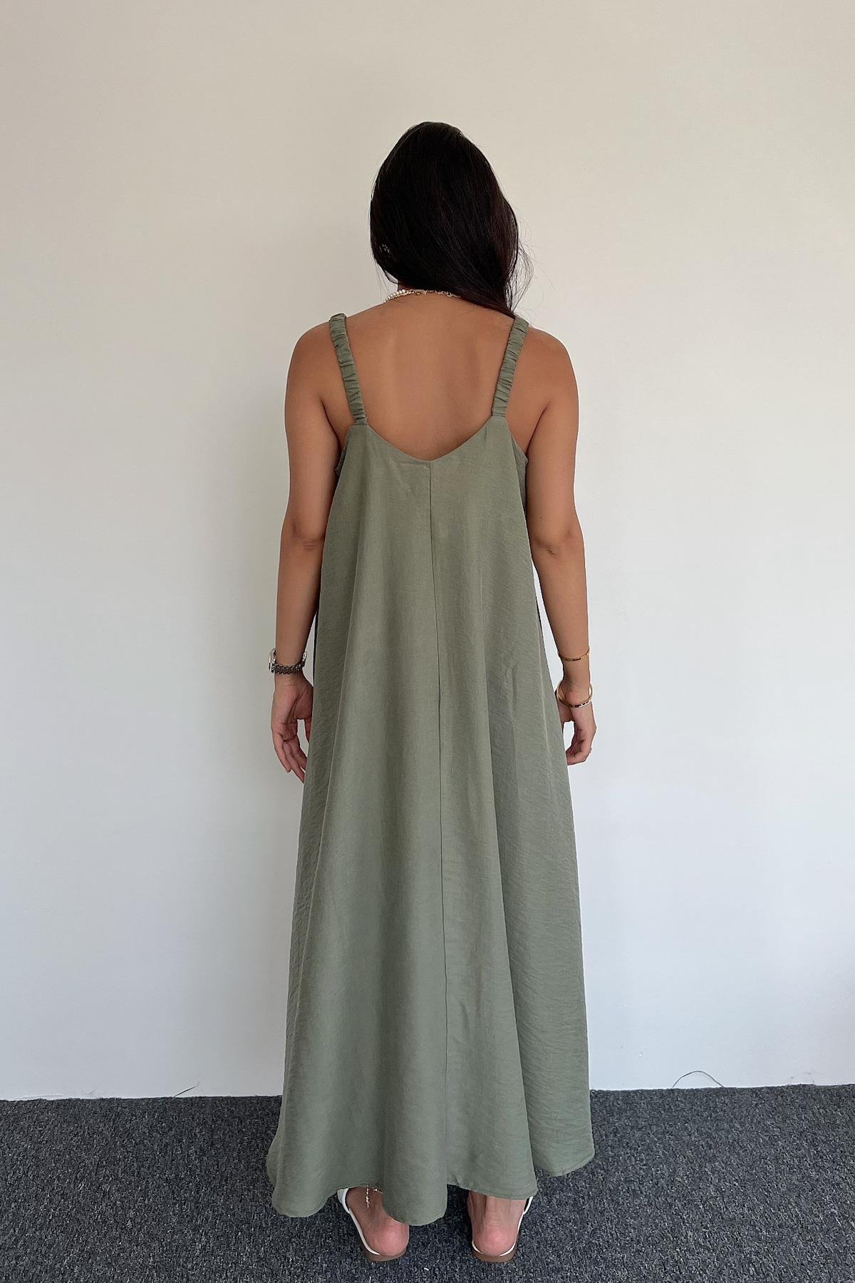 ПЛАТЬЕ ИЗ ВИСКОЗЫ НА РЕМЕШКЕ