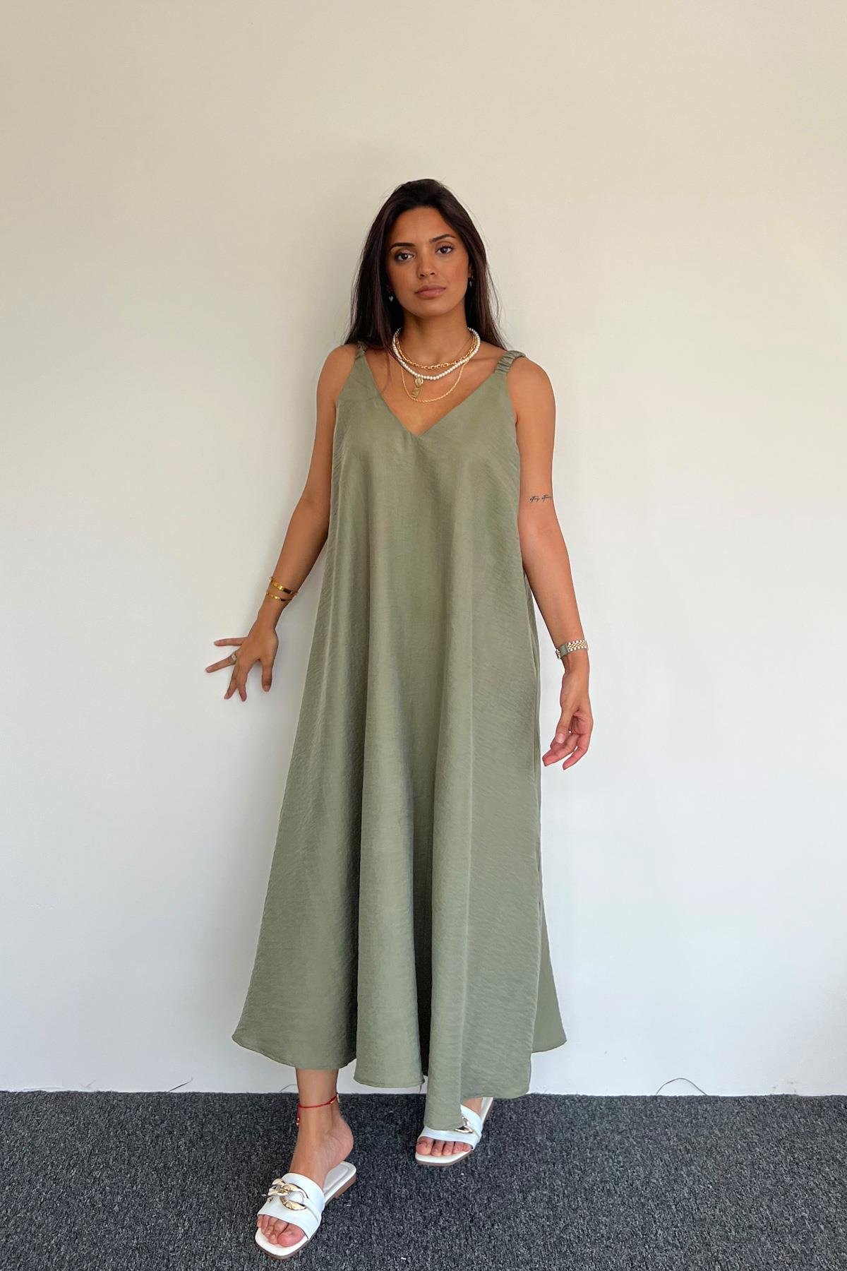 ПЛАТЬЕ ИЗ ВИСКОЗЫ НА РЕМЕШКЕ