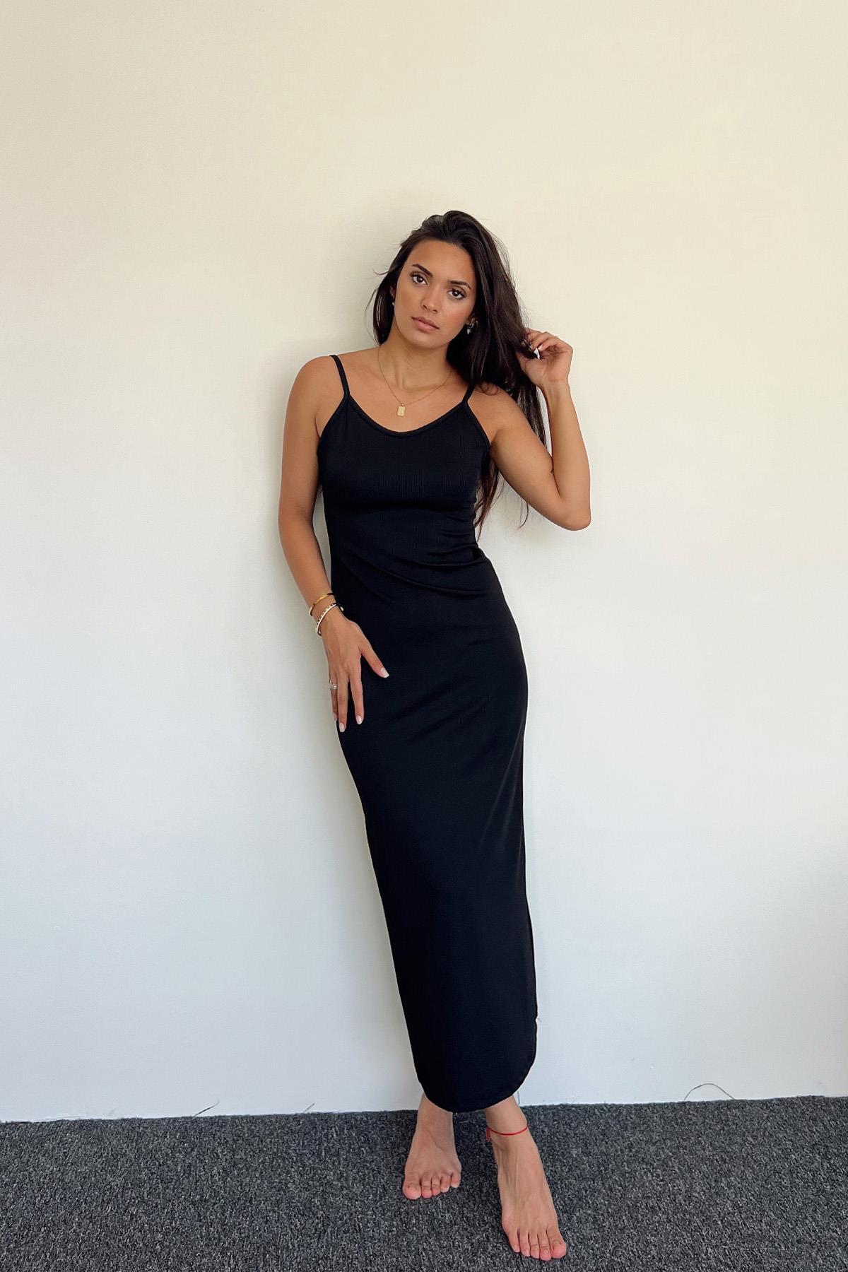 Hängendes Maxikleid aus Lycra