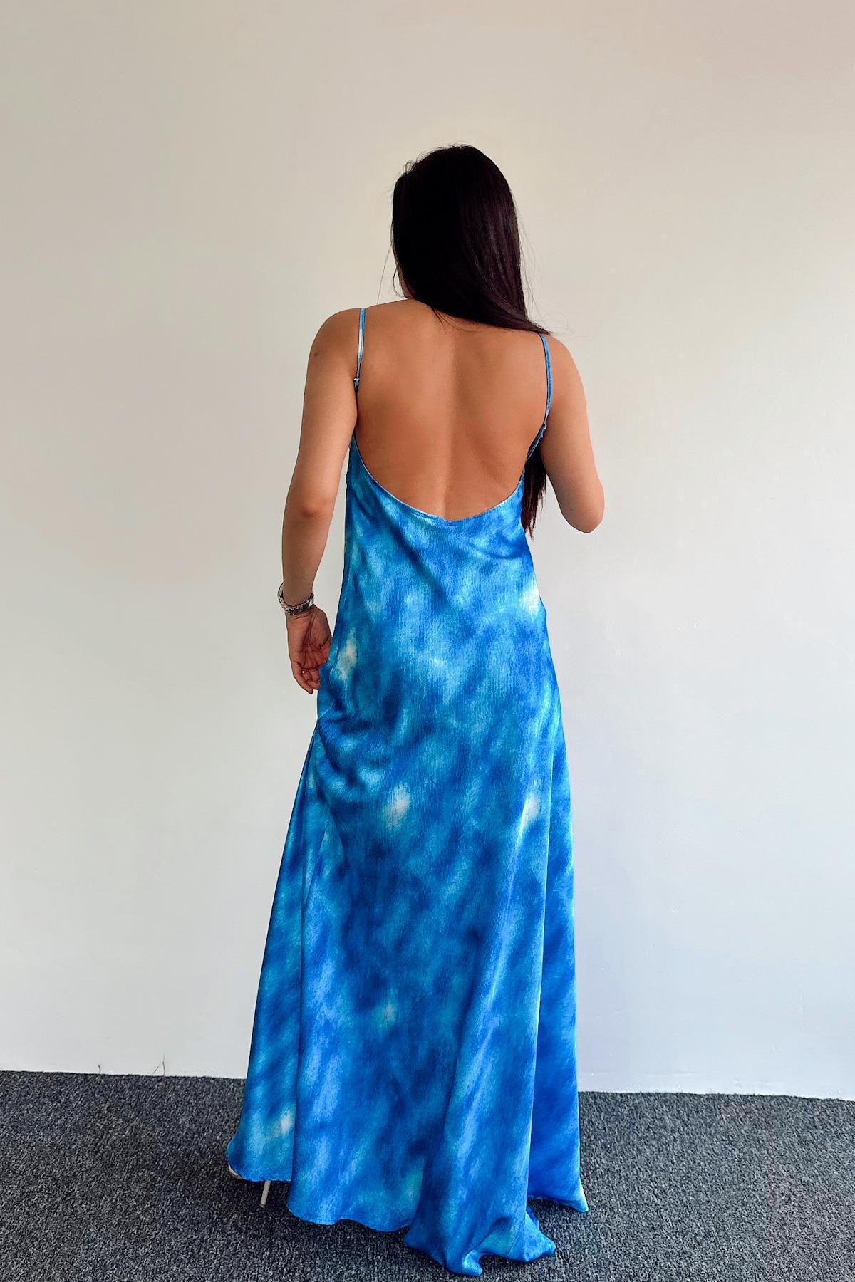 ПОДВЕСНОЕ АТЛАСНОЕ ПЛАТЬЕ МАКСИ