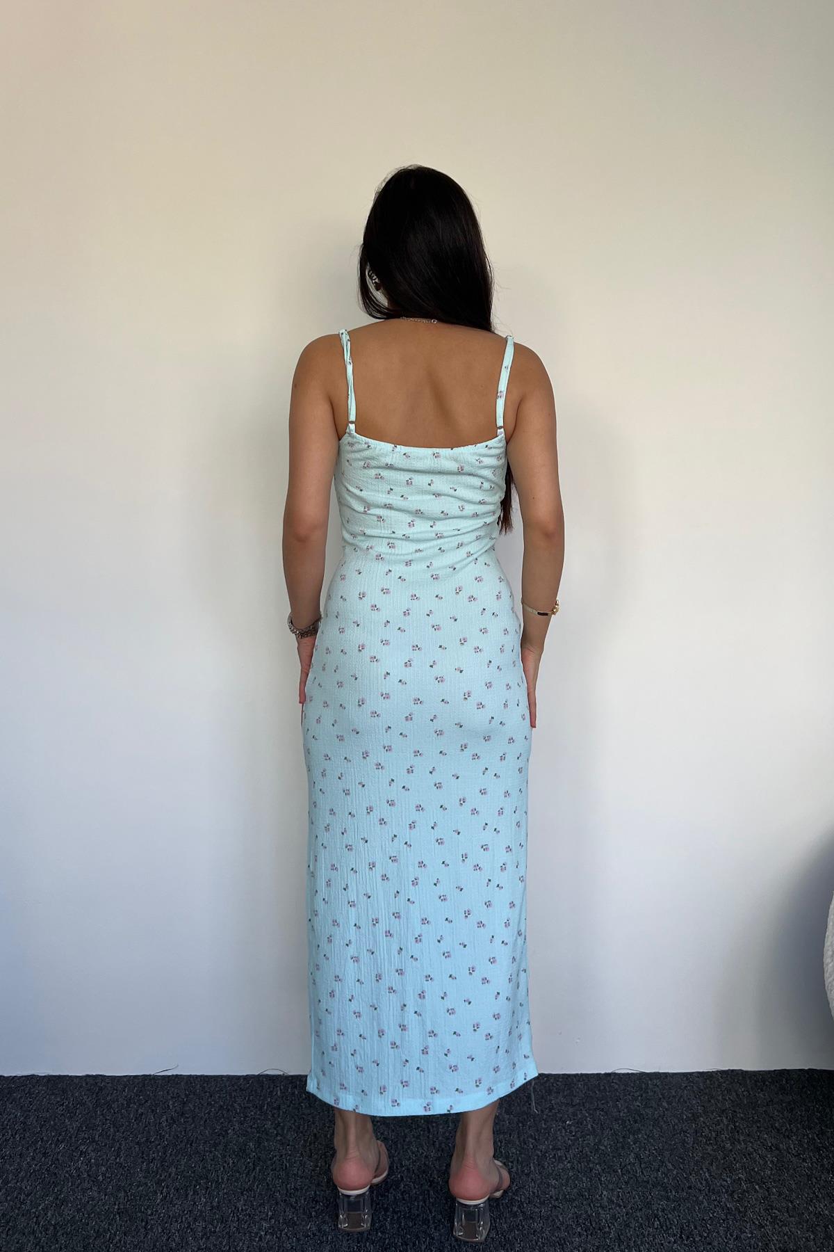 فستان مبطن ببطانة أمامية