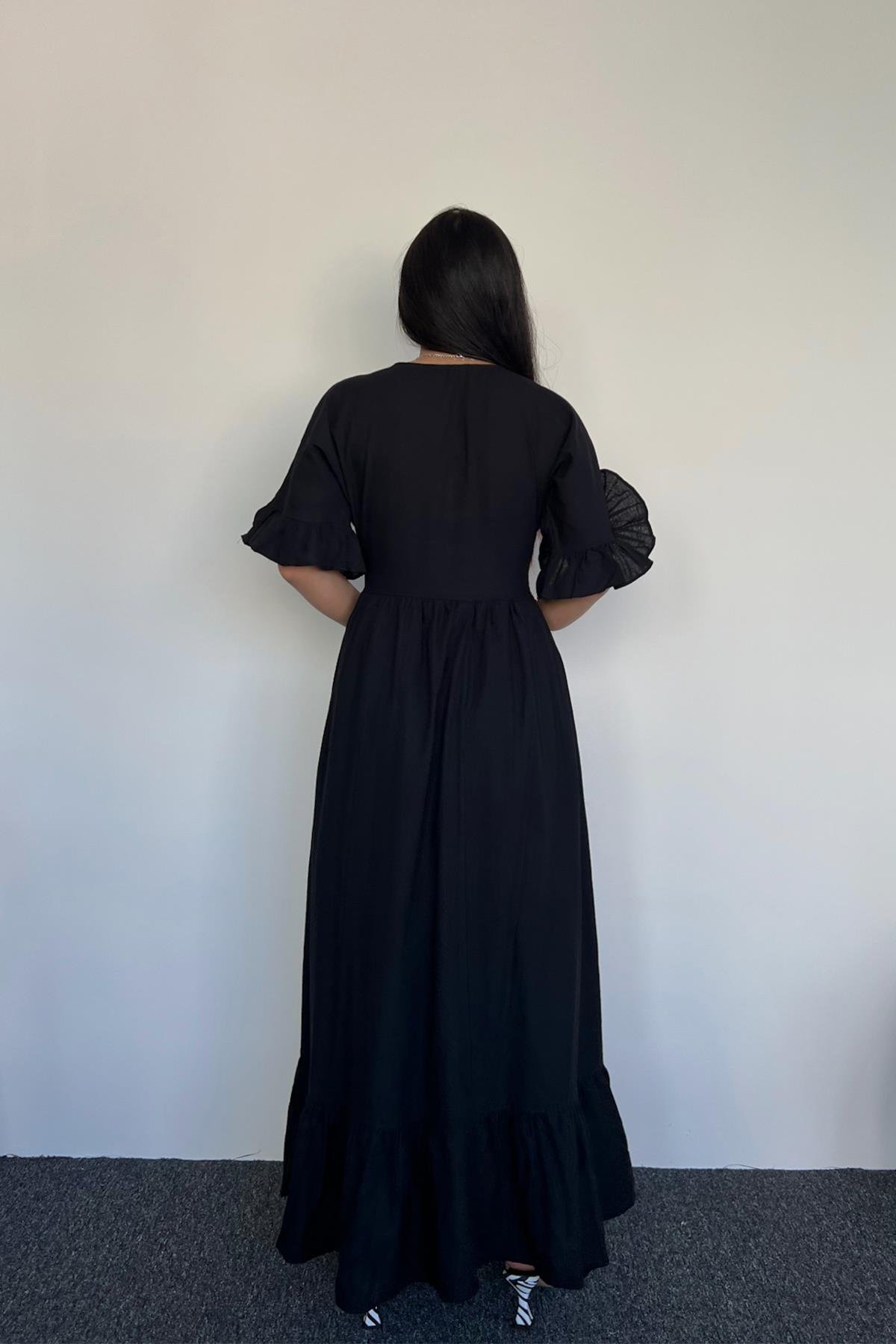 ДЛИННОЕ ПЛАТЬЕ С РУКАВАМИ