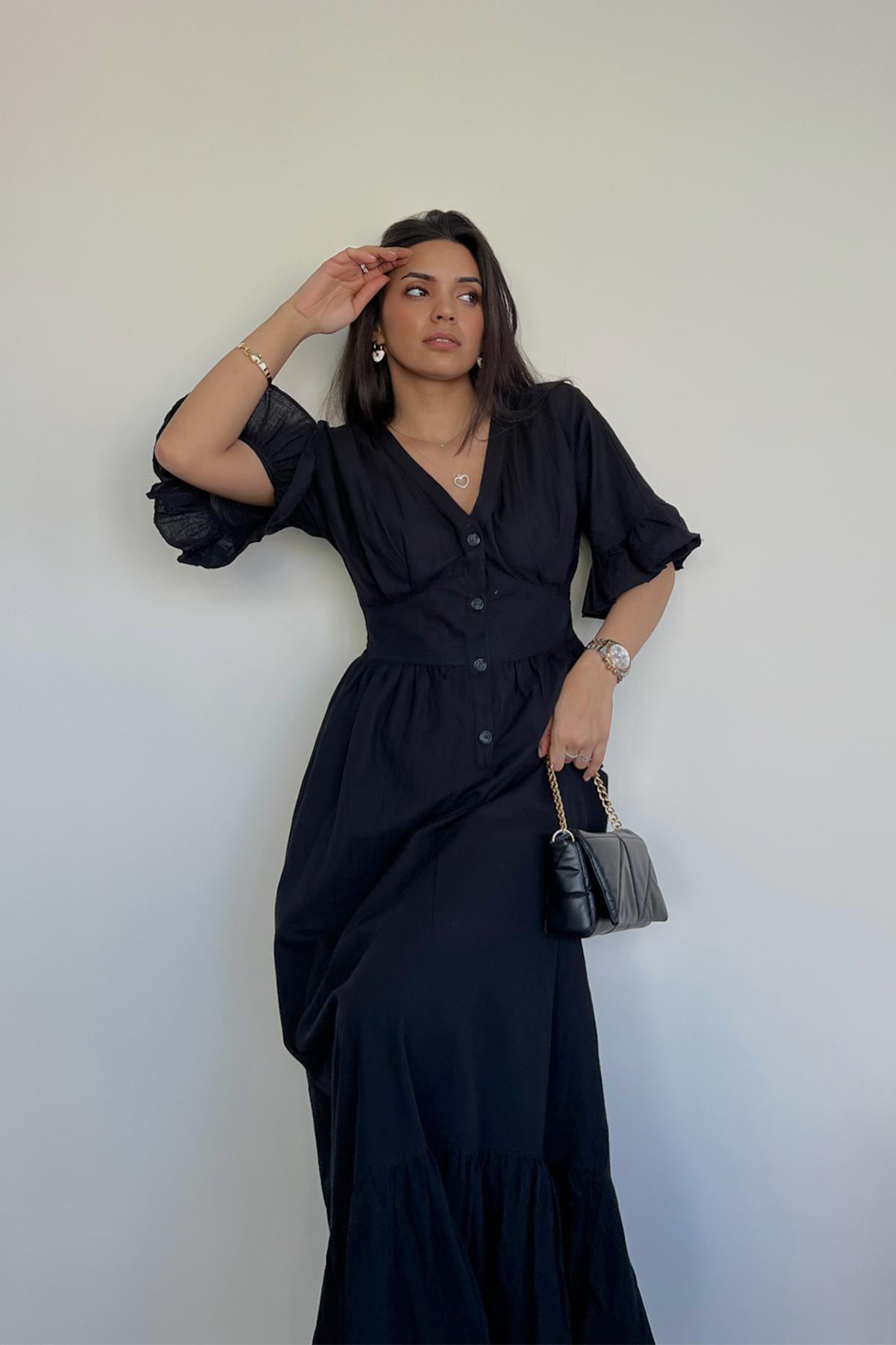 ДЛИННОЕ ПЛАТЬЕ С РУКАВАМИ