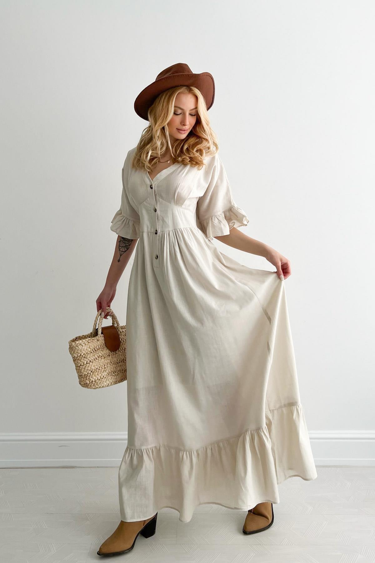 ДЛИННОЕ ПЛАТЬЕ С РУКАВАМИ