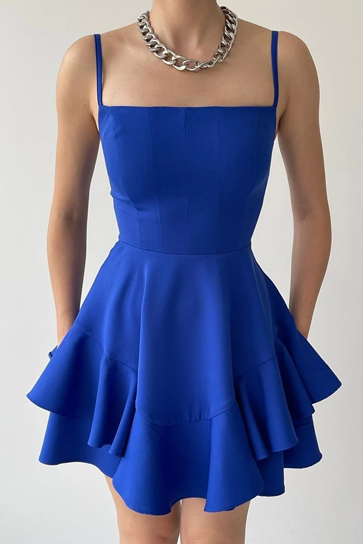 فستان مكشكش بتنورة الحب