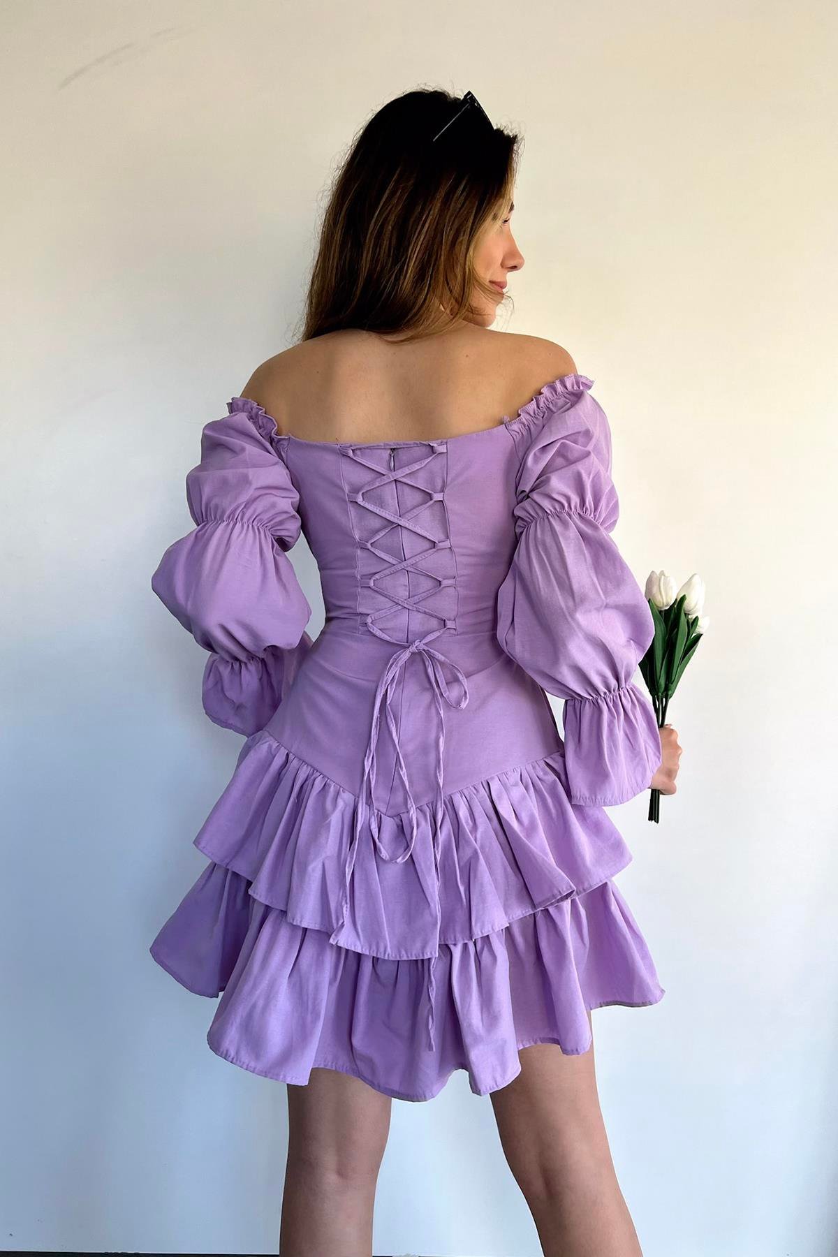 ПЛАТЬЕ MADONNA С ОБОРКАМИ