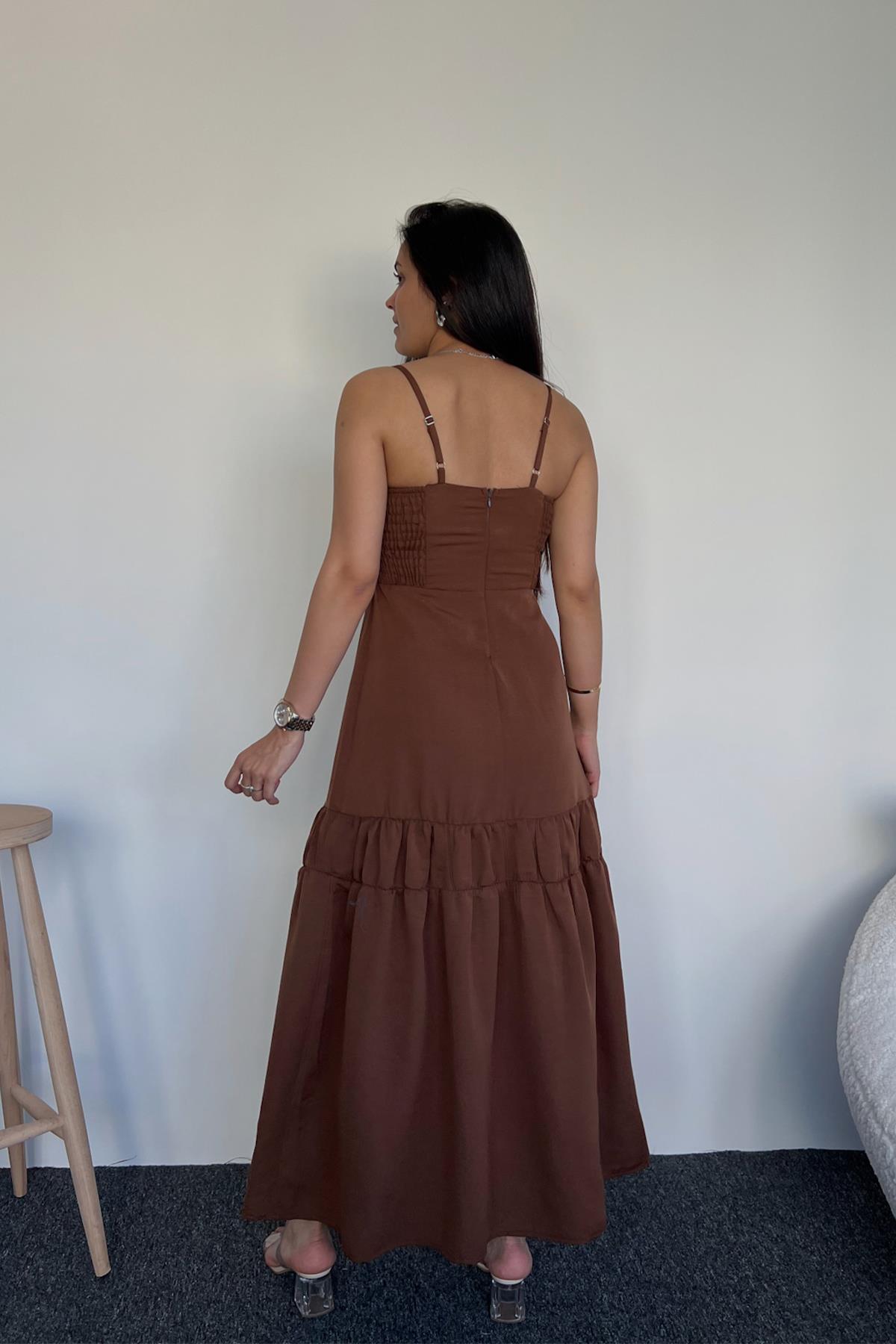 ПОДВЕСНОЕ ЛЬНЯНОЕ ПЛАТЬЕ С РУБАШКОЙ ПЕРЕДОМ