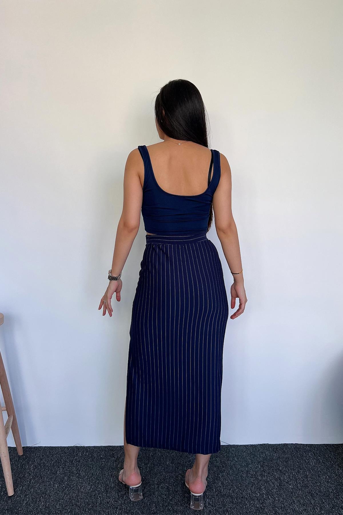 ЮБКА-КАРАНДАШ В ПОЛОСКУ