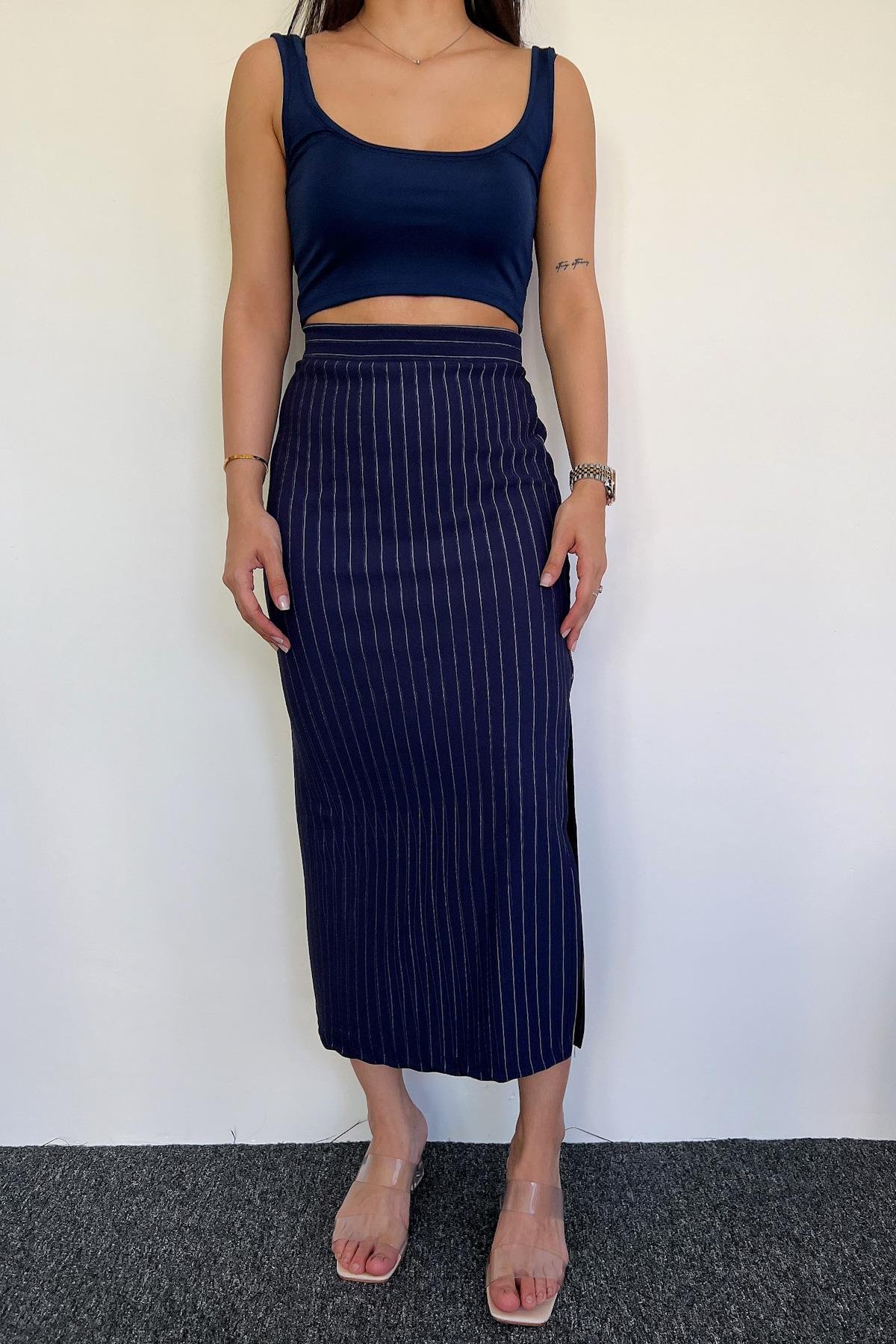 ЮБКА-КАРАНДАШ В ПОЛОСКУ