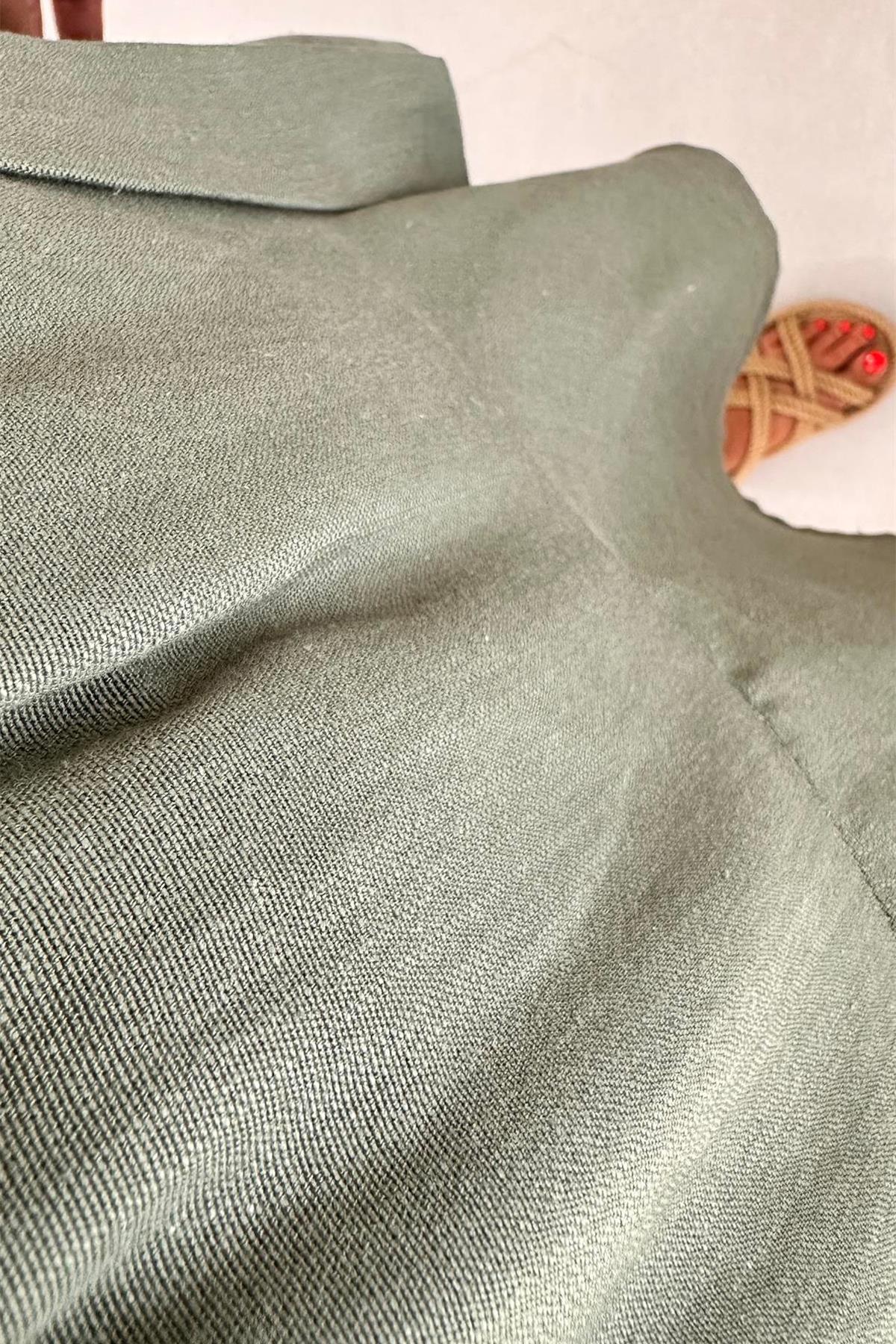 LINEN WAIST SHORTS SKIRT