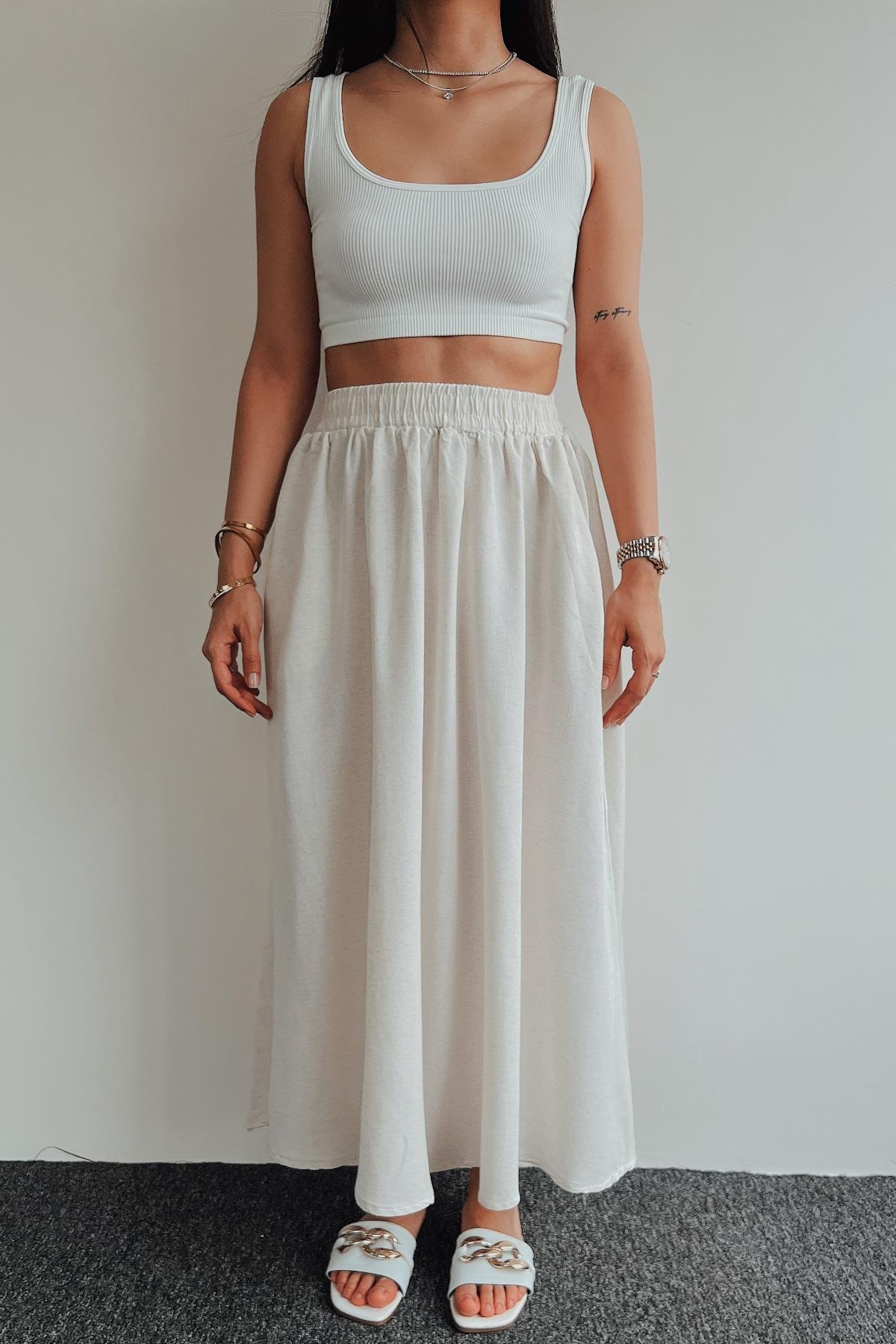 LINEN SKIRT