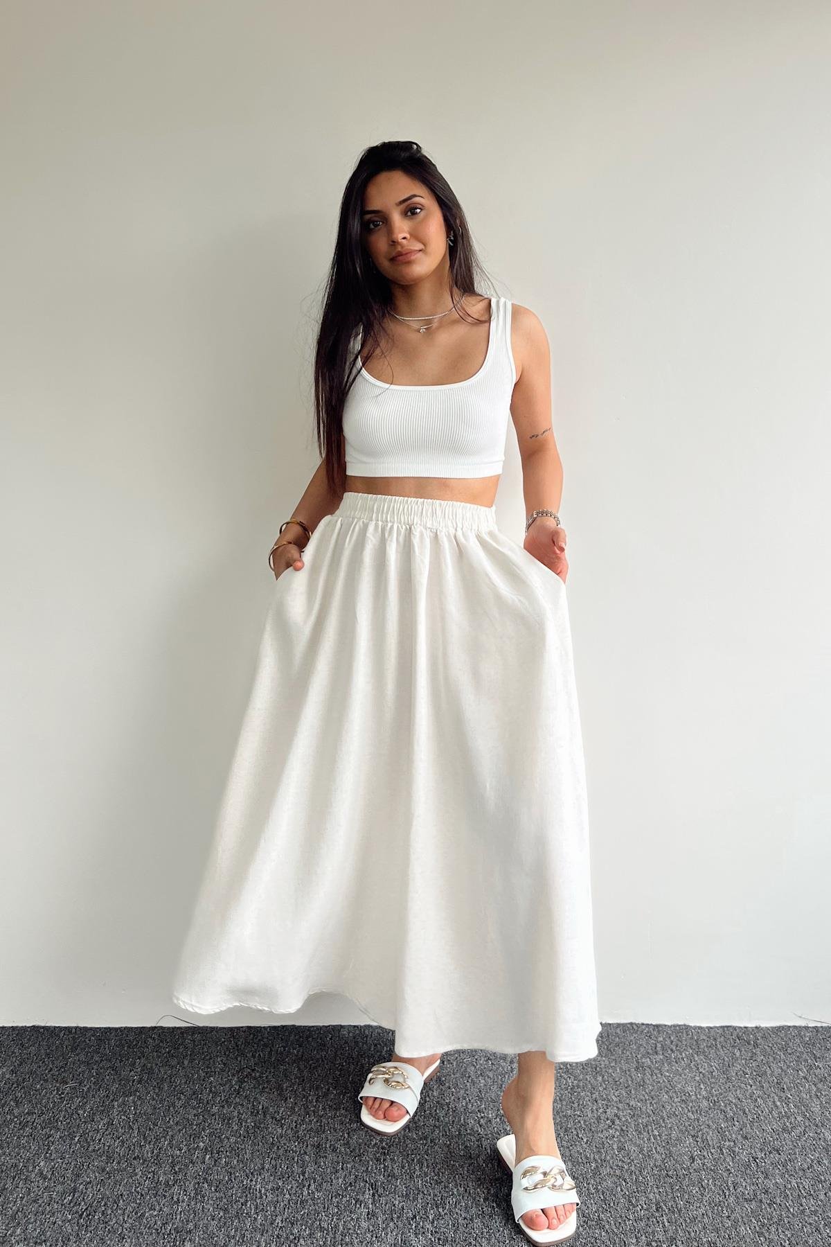 LINEN SKIRT