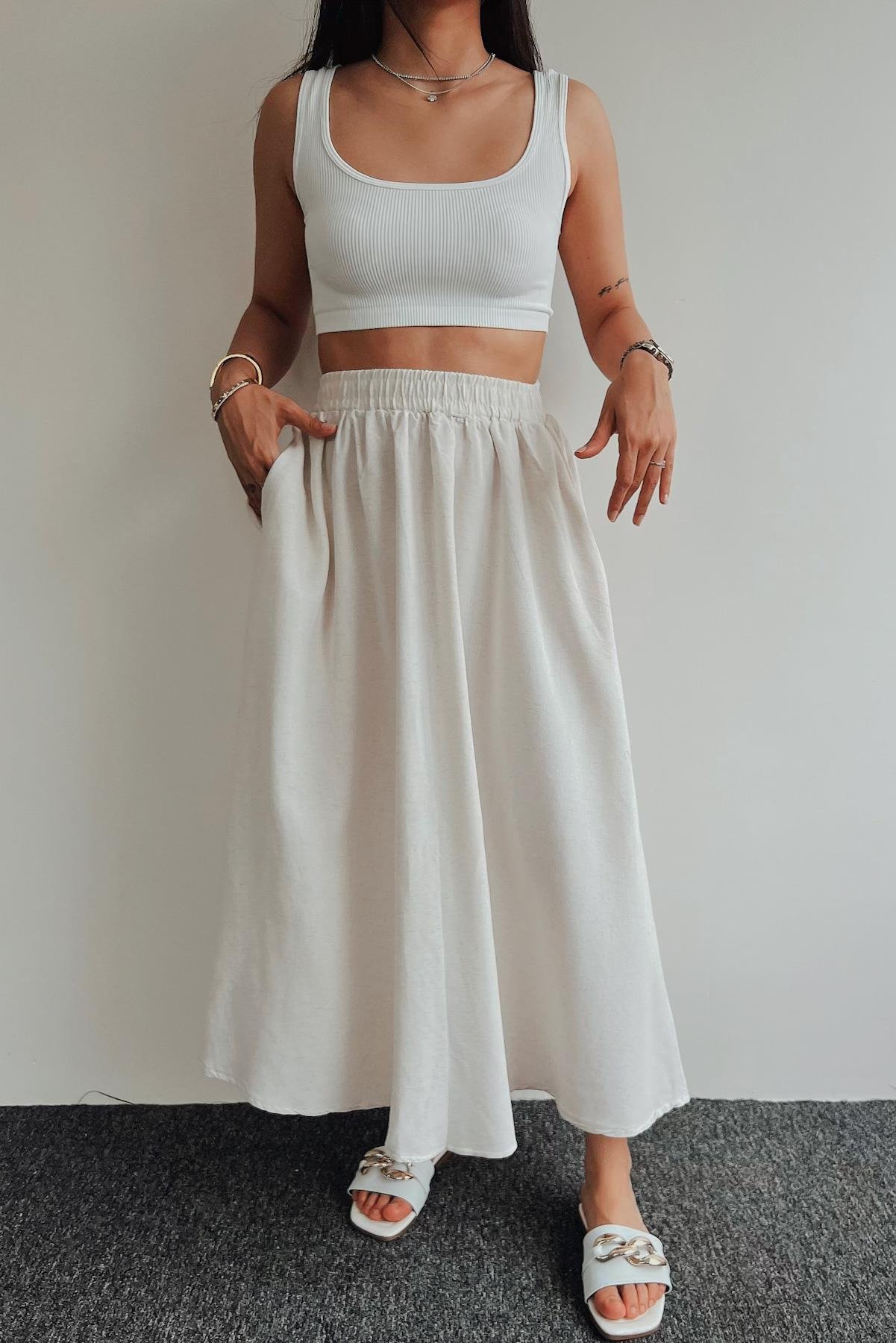 LINEN SKIRT