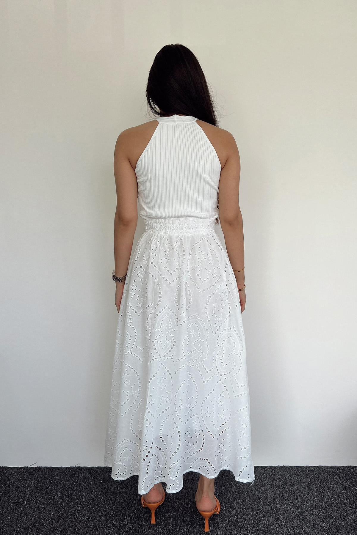 MAXI SIZE BRODE SKIRT