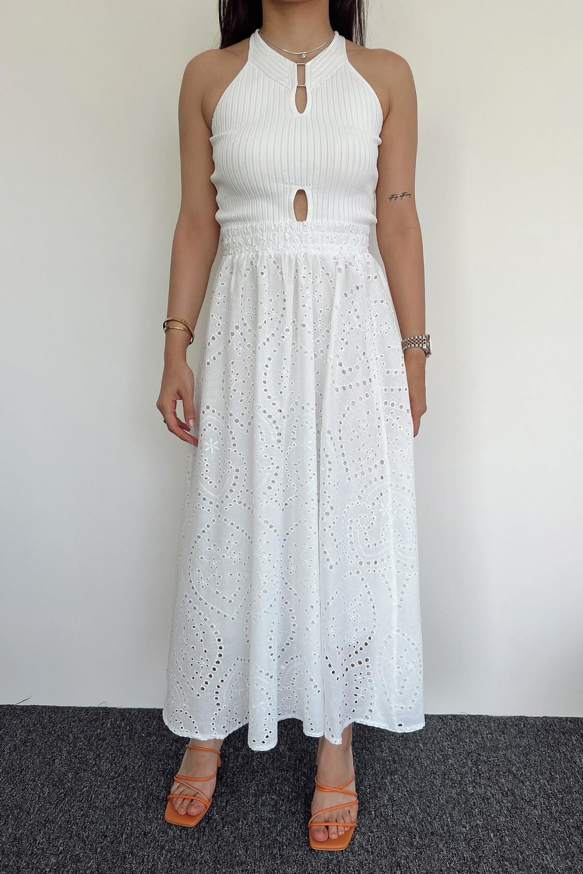 MAXI SIZE BRODE SKIRT
