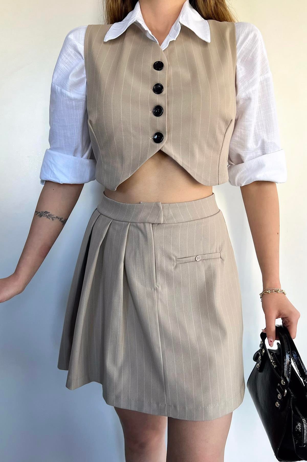 WESTE – ROCK GESTREIFTER ANZUG