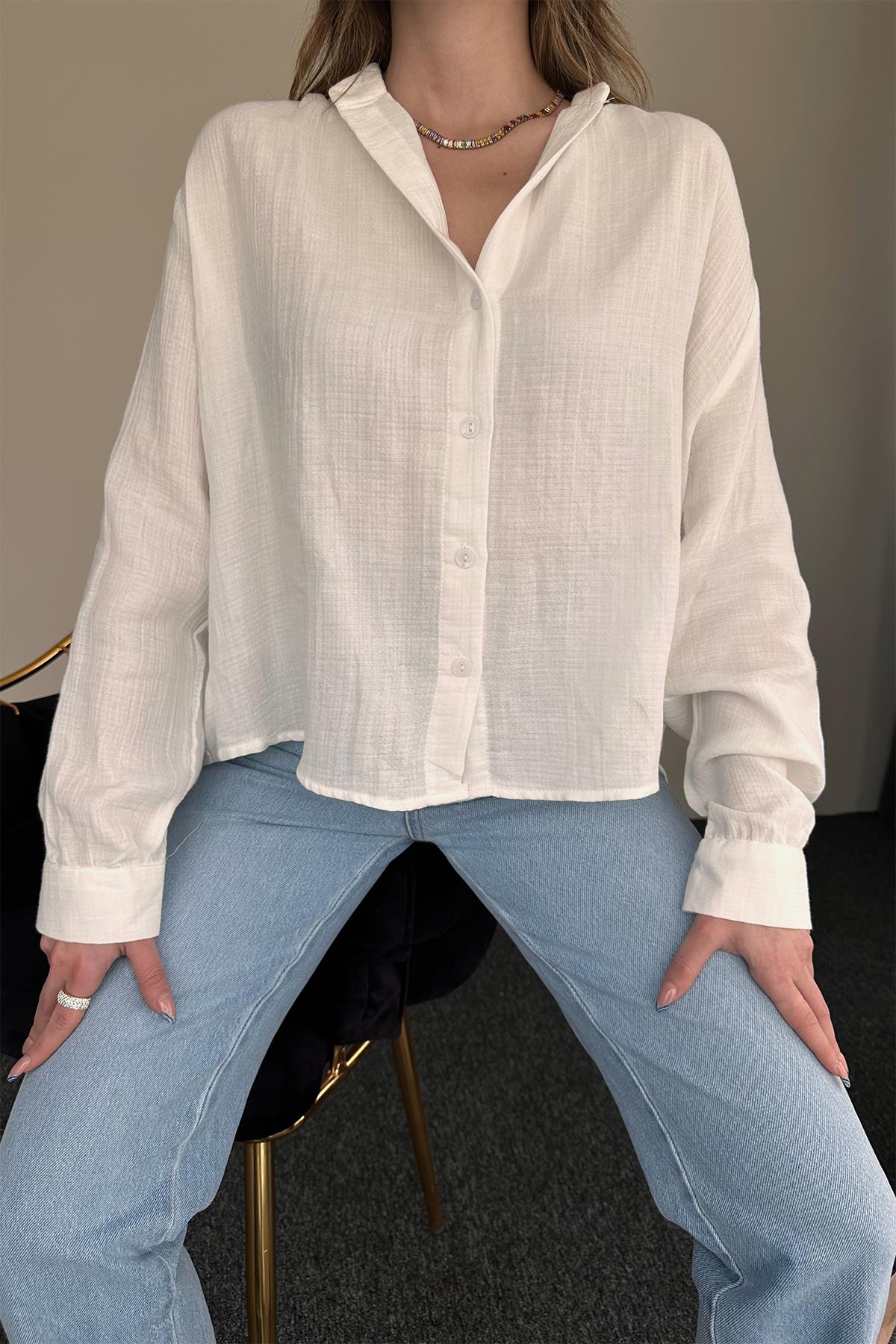 LEINENHEMD MIT RICHTERKRAGEN