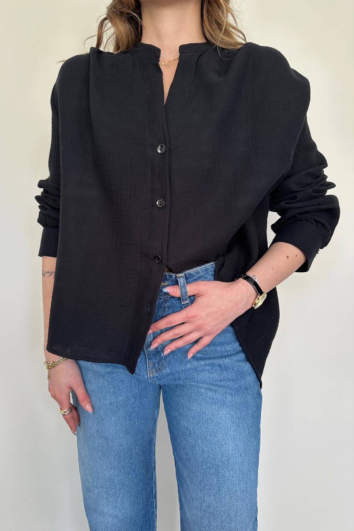 LEINENHEMD MIT RICHTERKRAGEN