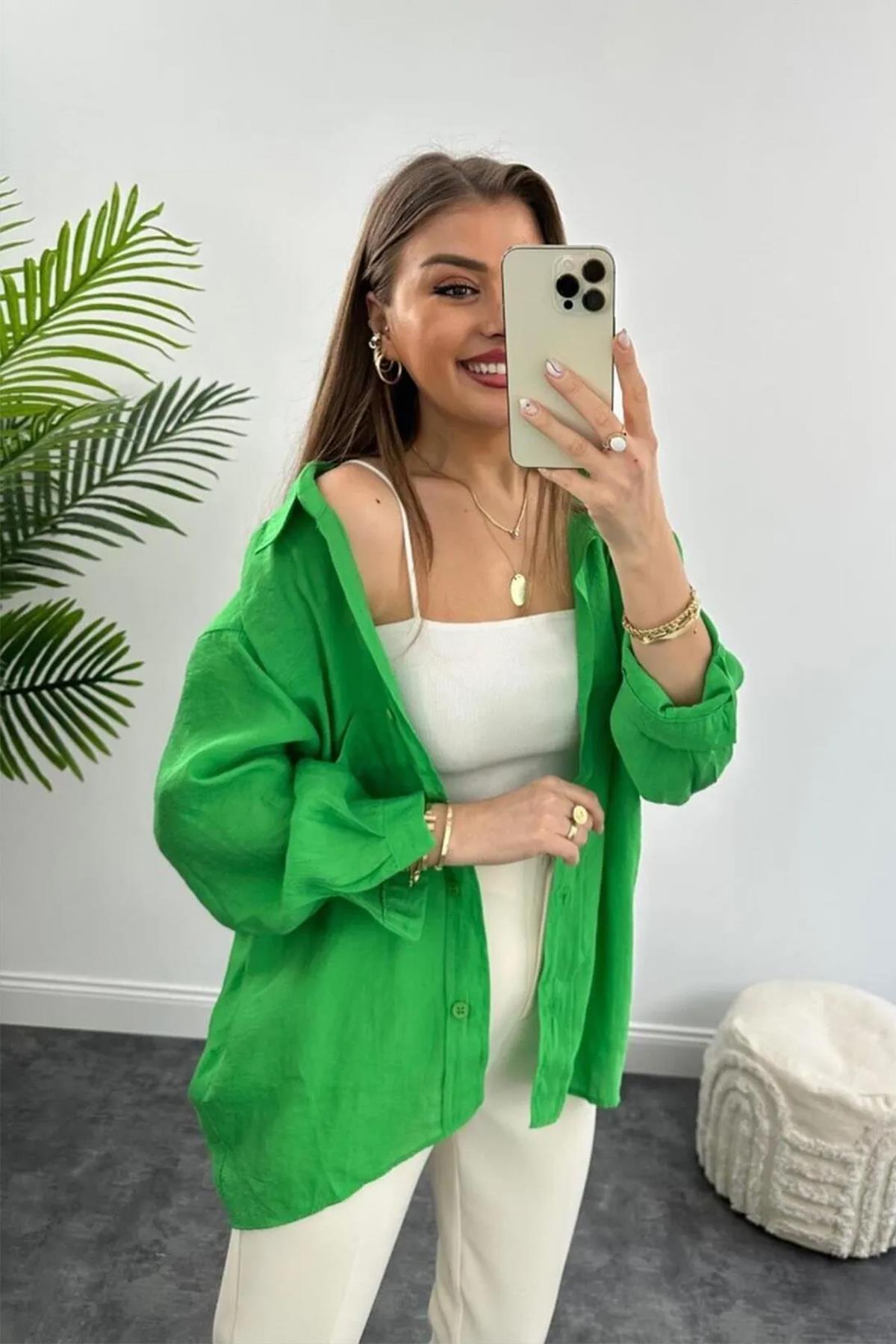 РУБАШКА ОВЕРСАЙЗ С НИЗКИМИ ПЛЕЧАМИ