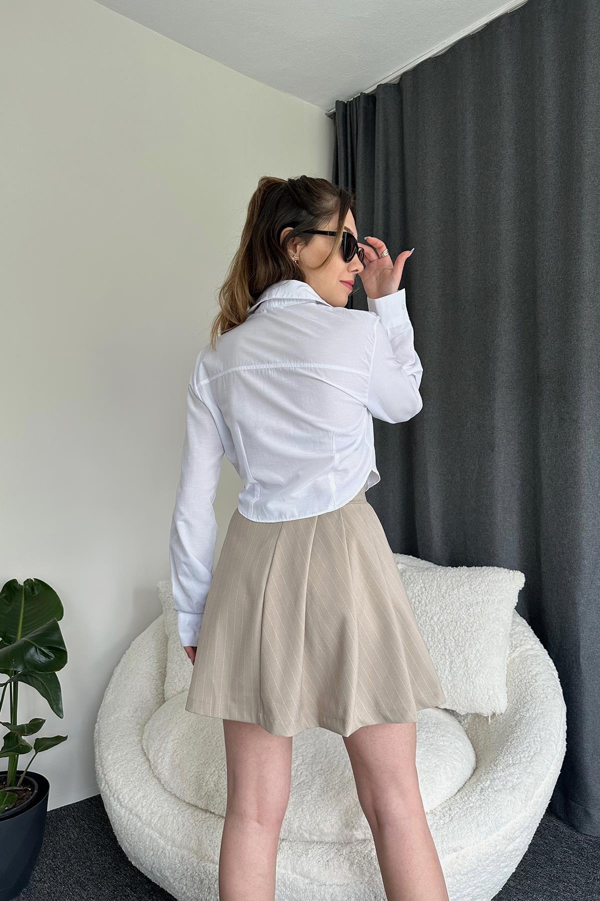 قميص بغطاء مزخرف