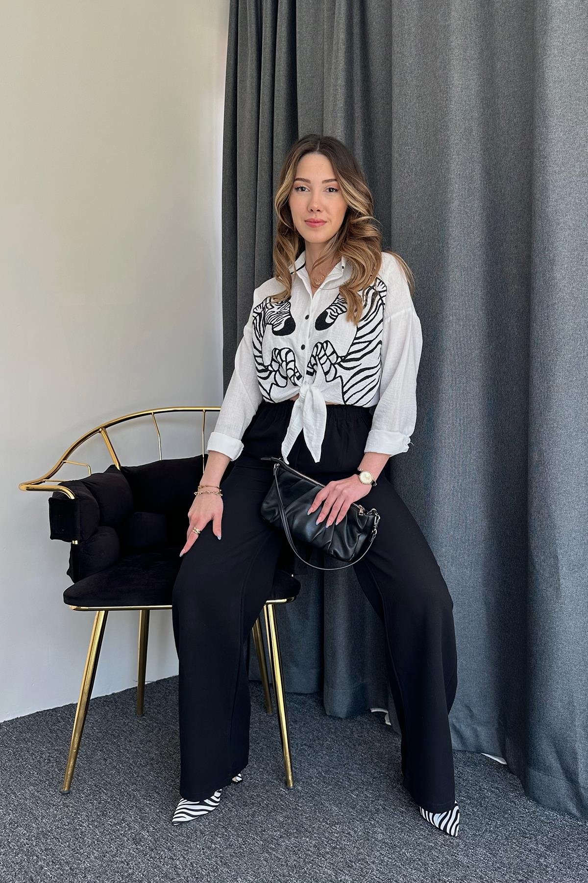 HEMD MIT ZEBRA-DRUCK