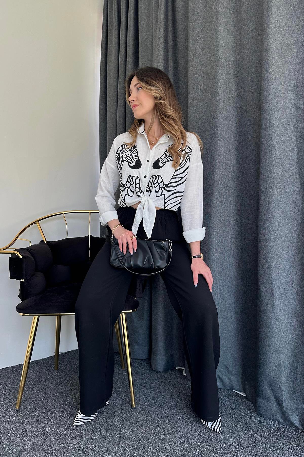 HEMD MIT ZEBRA-DRUCK