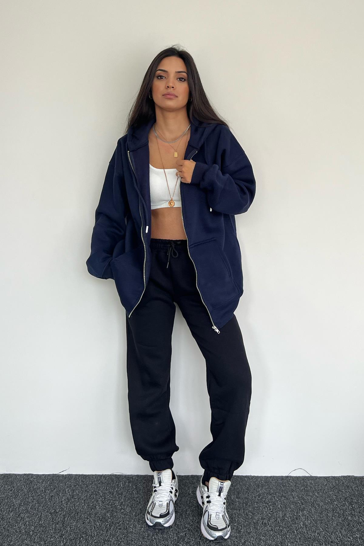 KAPUZEN-CARDIGAN MIT 3-FADEN-REISSVERSCHLUSS