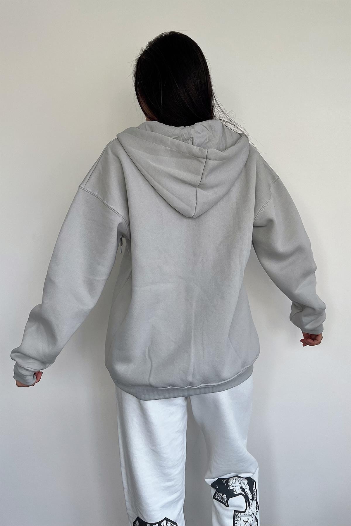 KAPUZEN-CARDIGAN MIT 3-FADEN-REISSVERSCHLUSS