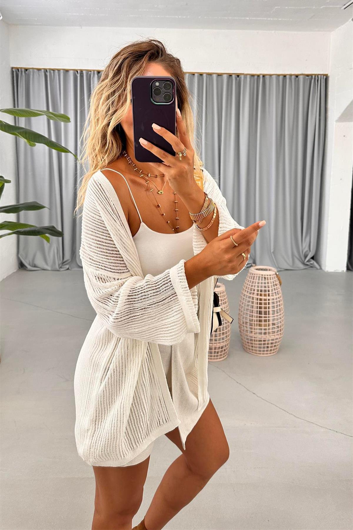 DELİKLİ STRICKKIMONO